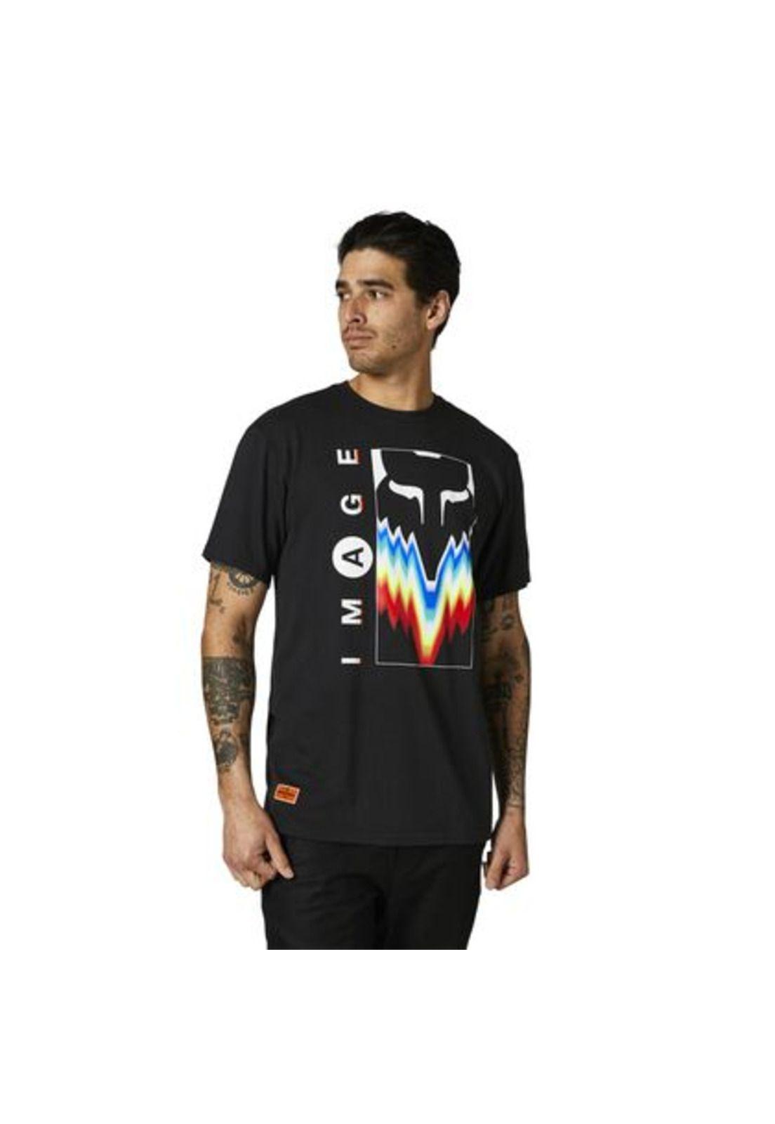 Polera Lifestyle Relm SS Negro Fox-0