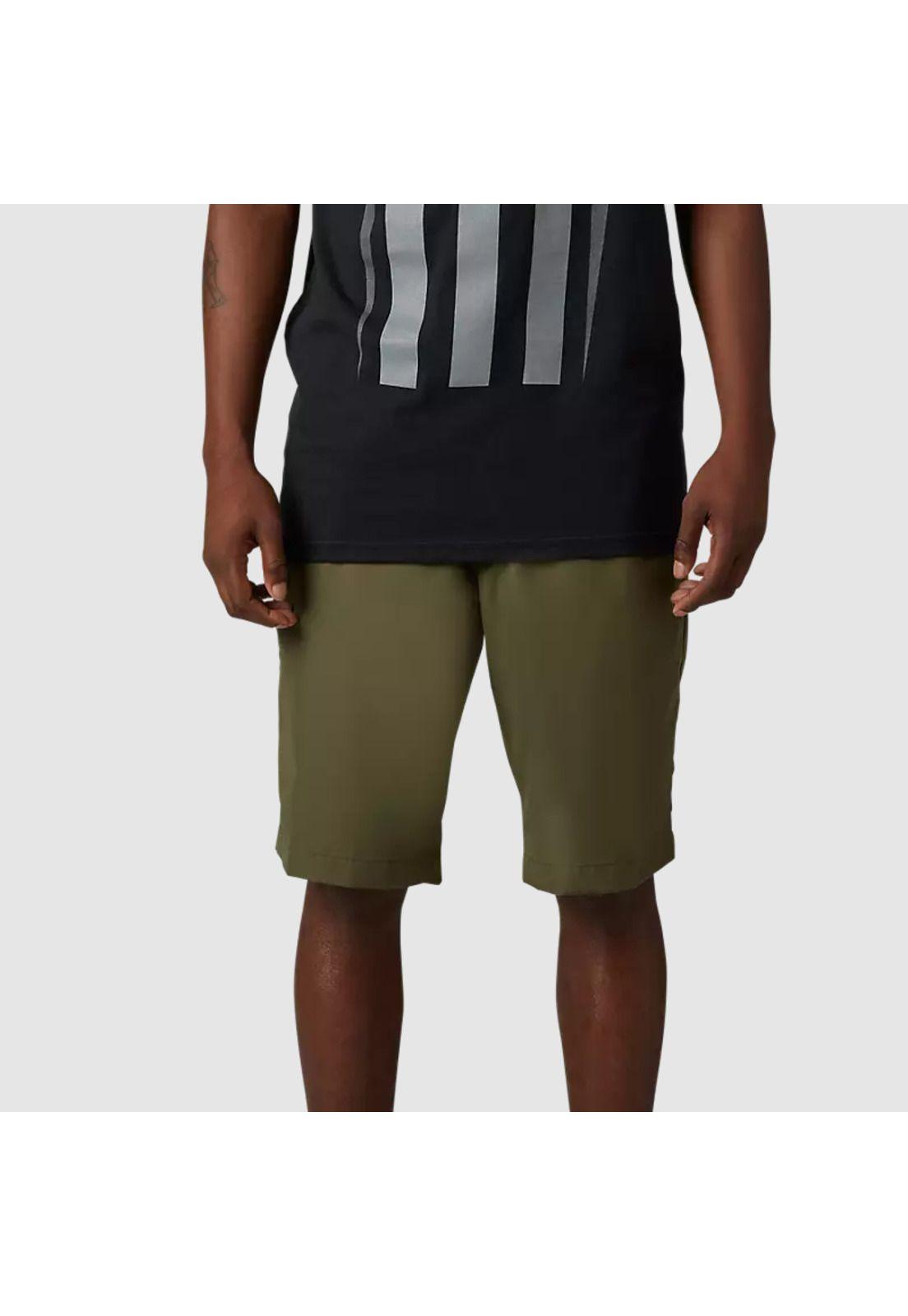 Short Lifestyle Essex Hybrid Tech 21 Verde Oliva Fox-0