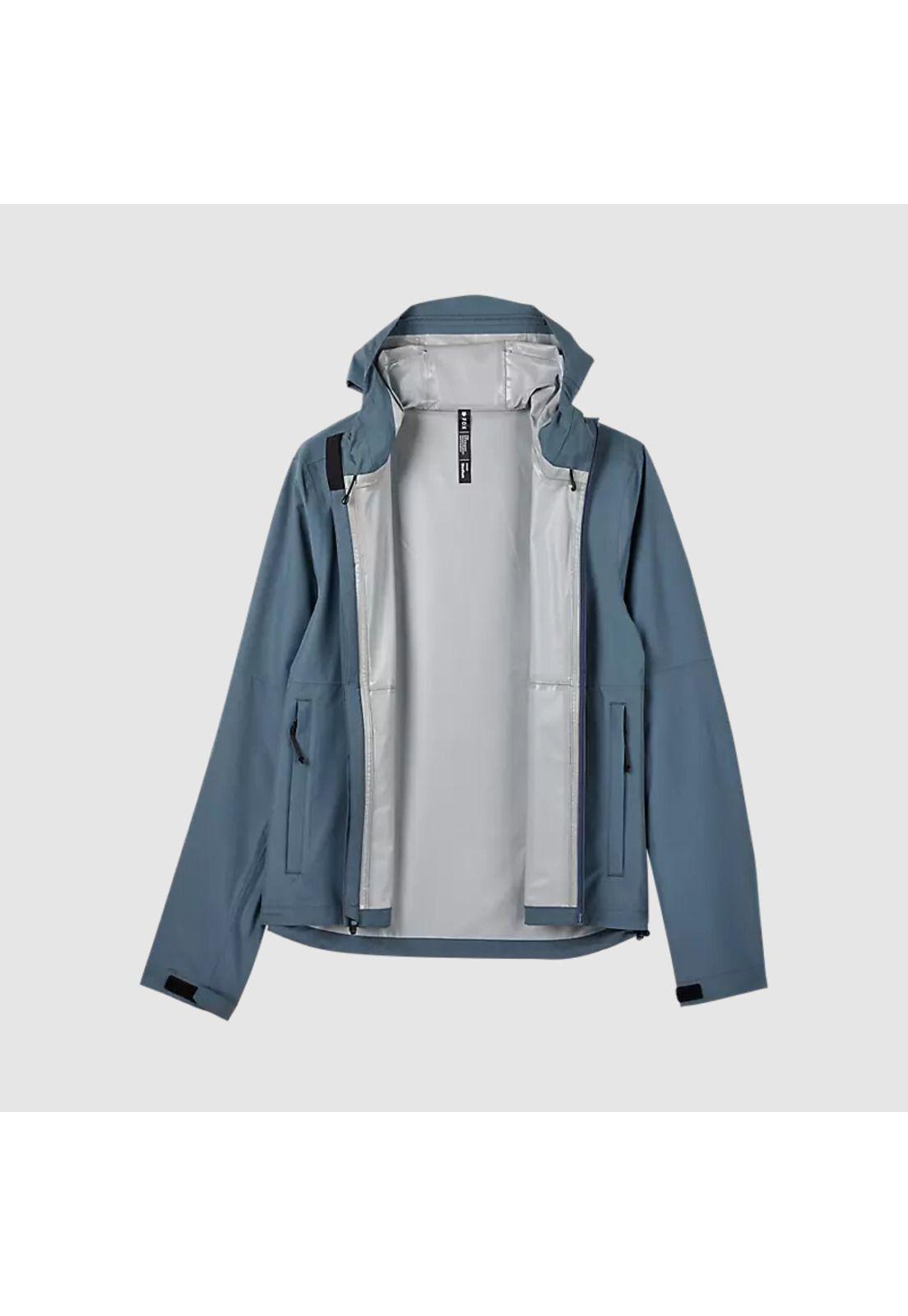 Chaqueta Moto Impermeable Offroad Azul Acero Fox-2