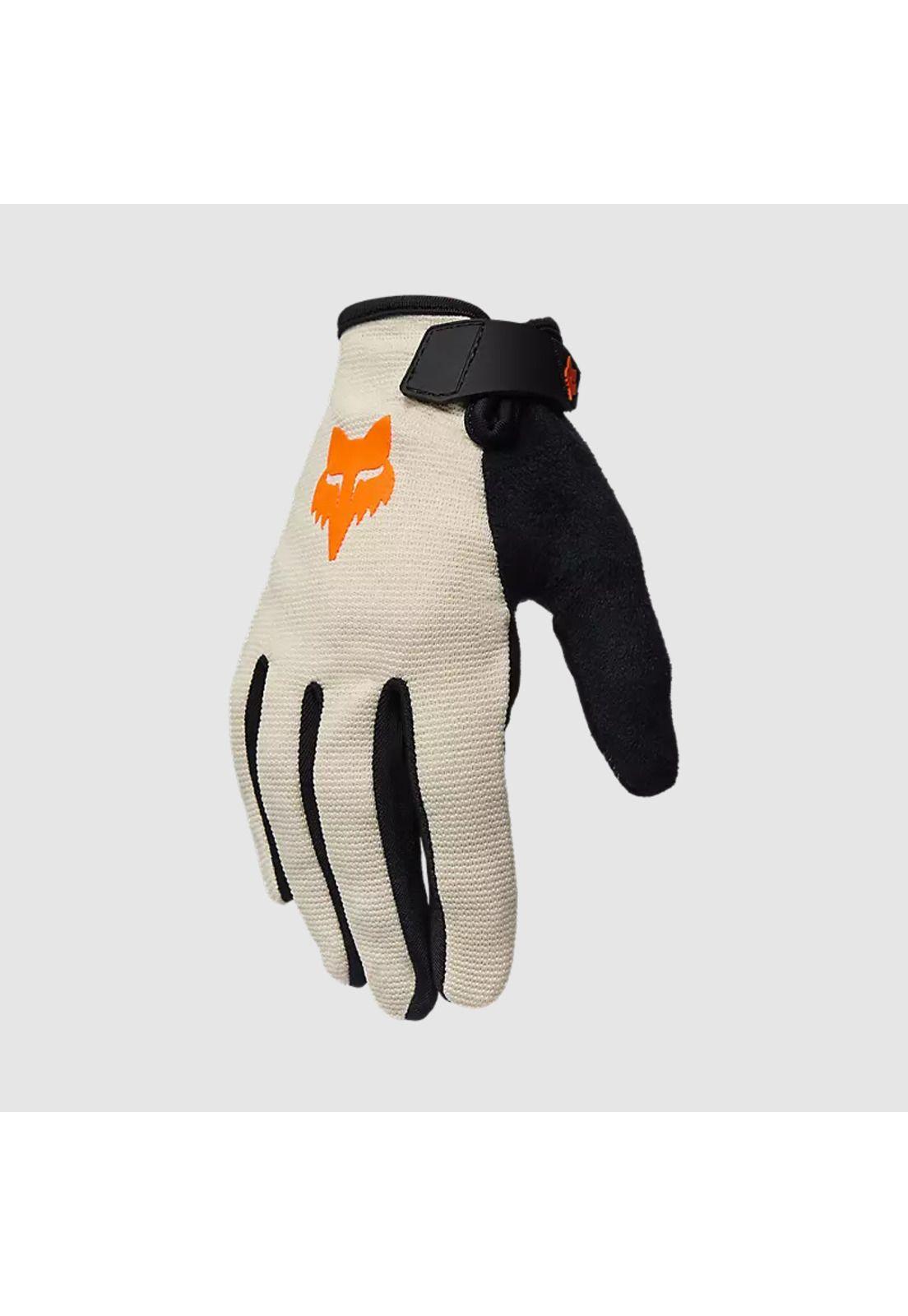 Guantes Bicicleta Niño Ranger Crema Fox-0