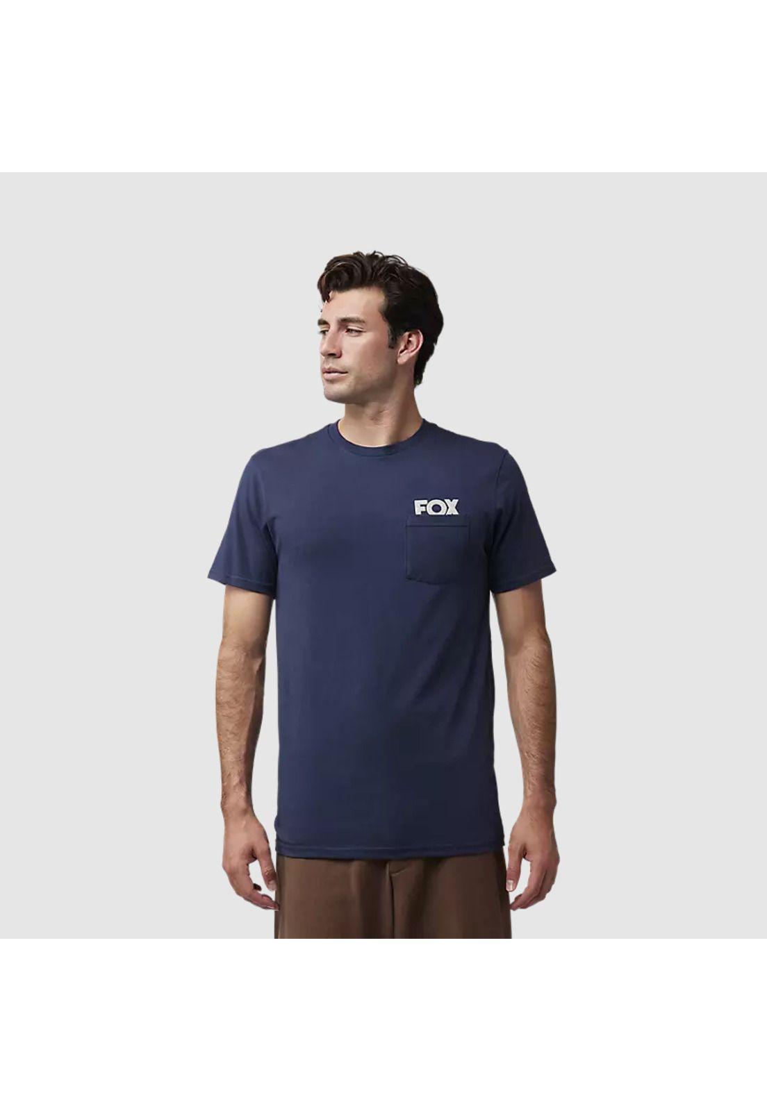 Polera Lifestyle Big F Premium Azul Marino Fox-2