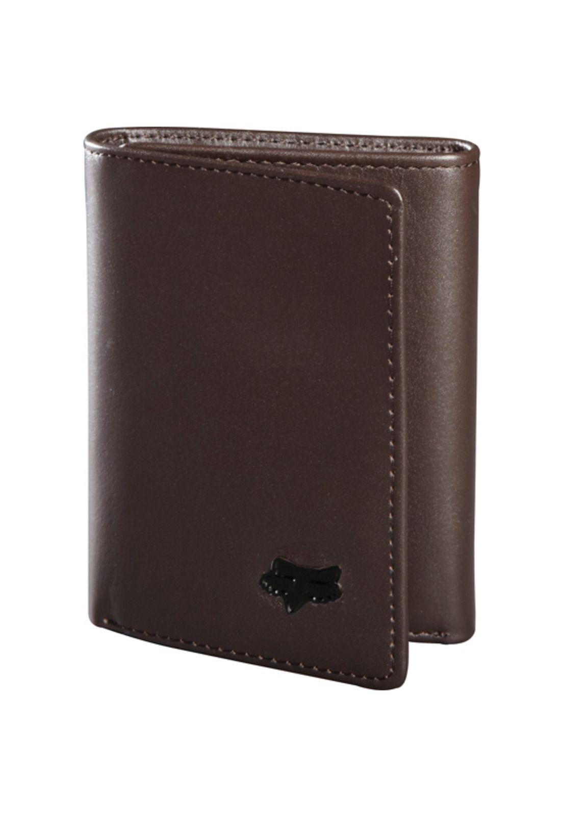 Accesorio Lifestyle Billetera Trifold Leathe Café Fox-0