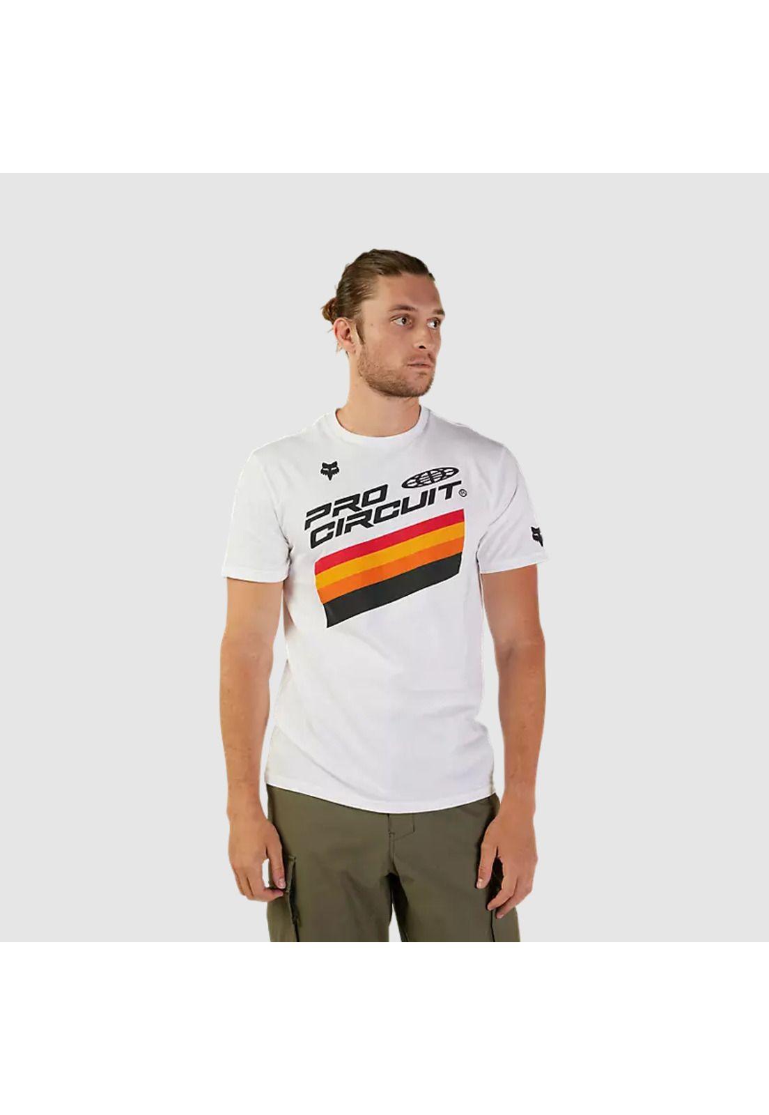 Polera Lifestyle Pro Circuit Blanco Fox-0