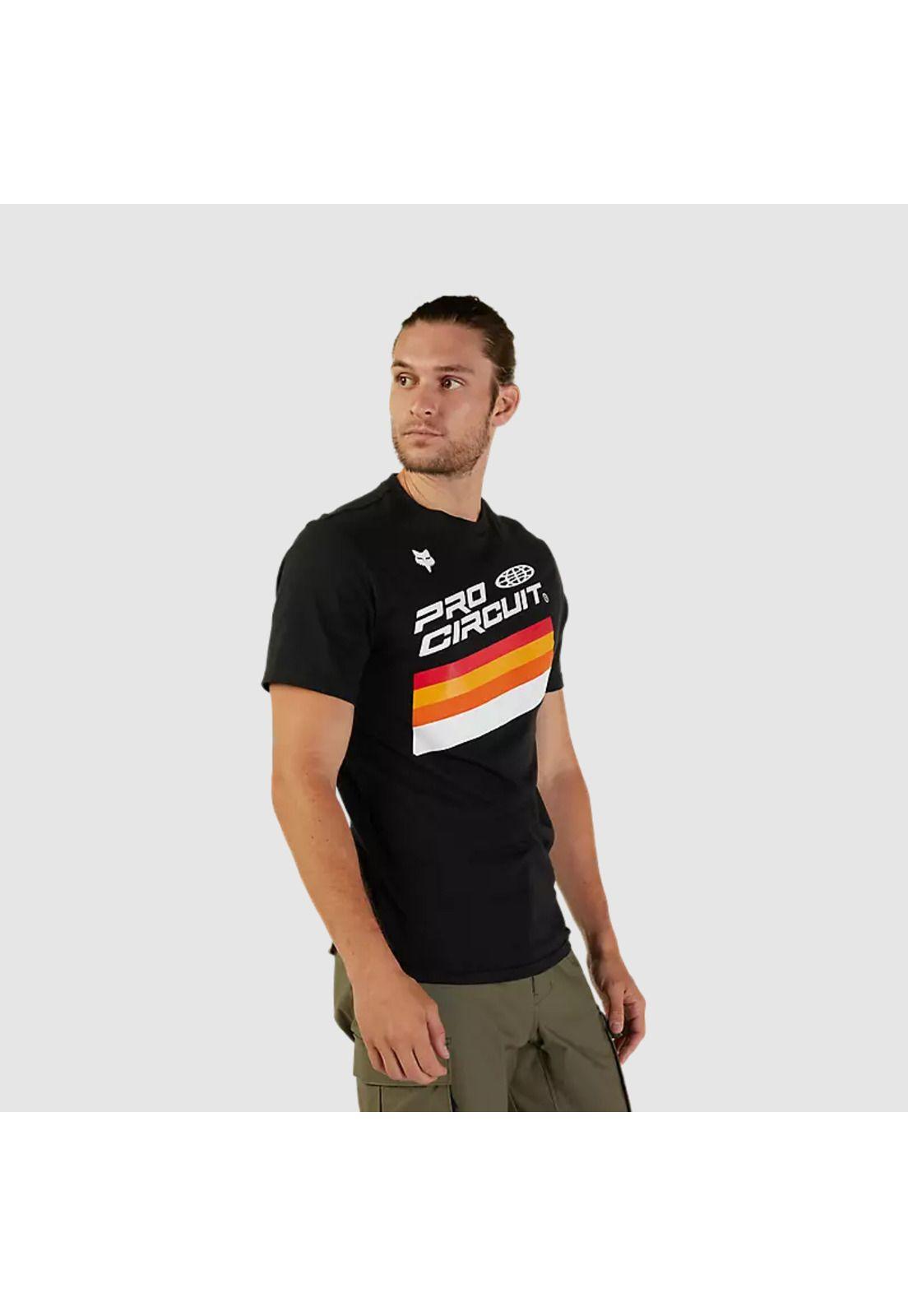 Polera Lifestyle Pro Circuit Negro Fox-3