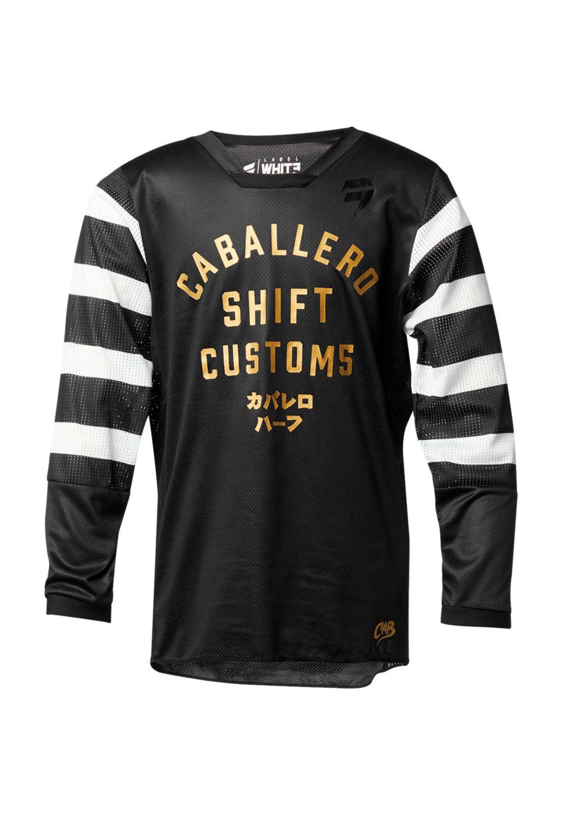 Polera Moto Niño Black Caballero X Lab Negro Shift-0