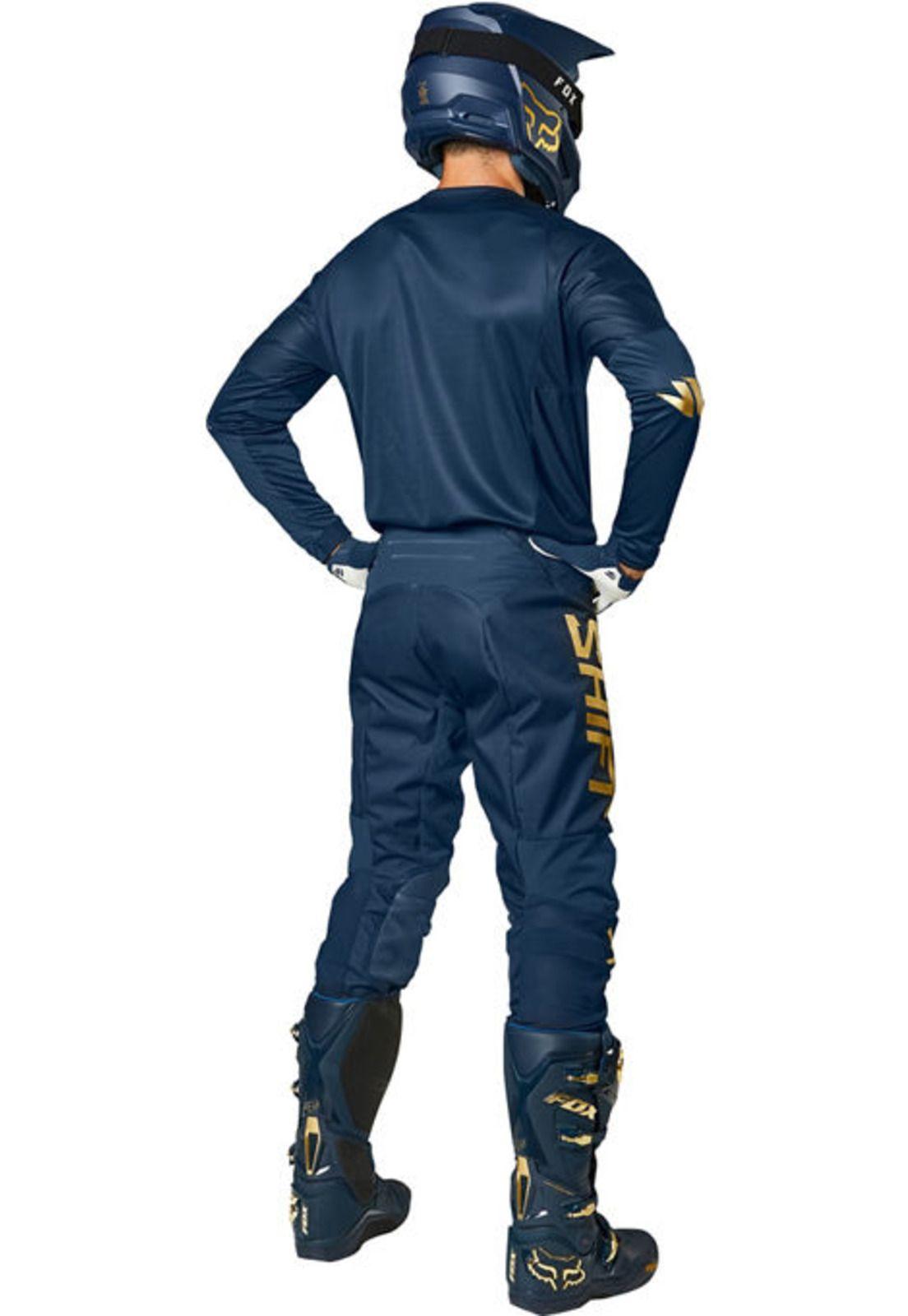 Pantalon Moto Black Label Gold Navy Shift-4