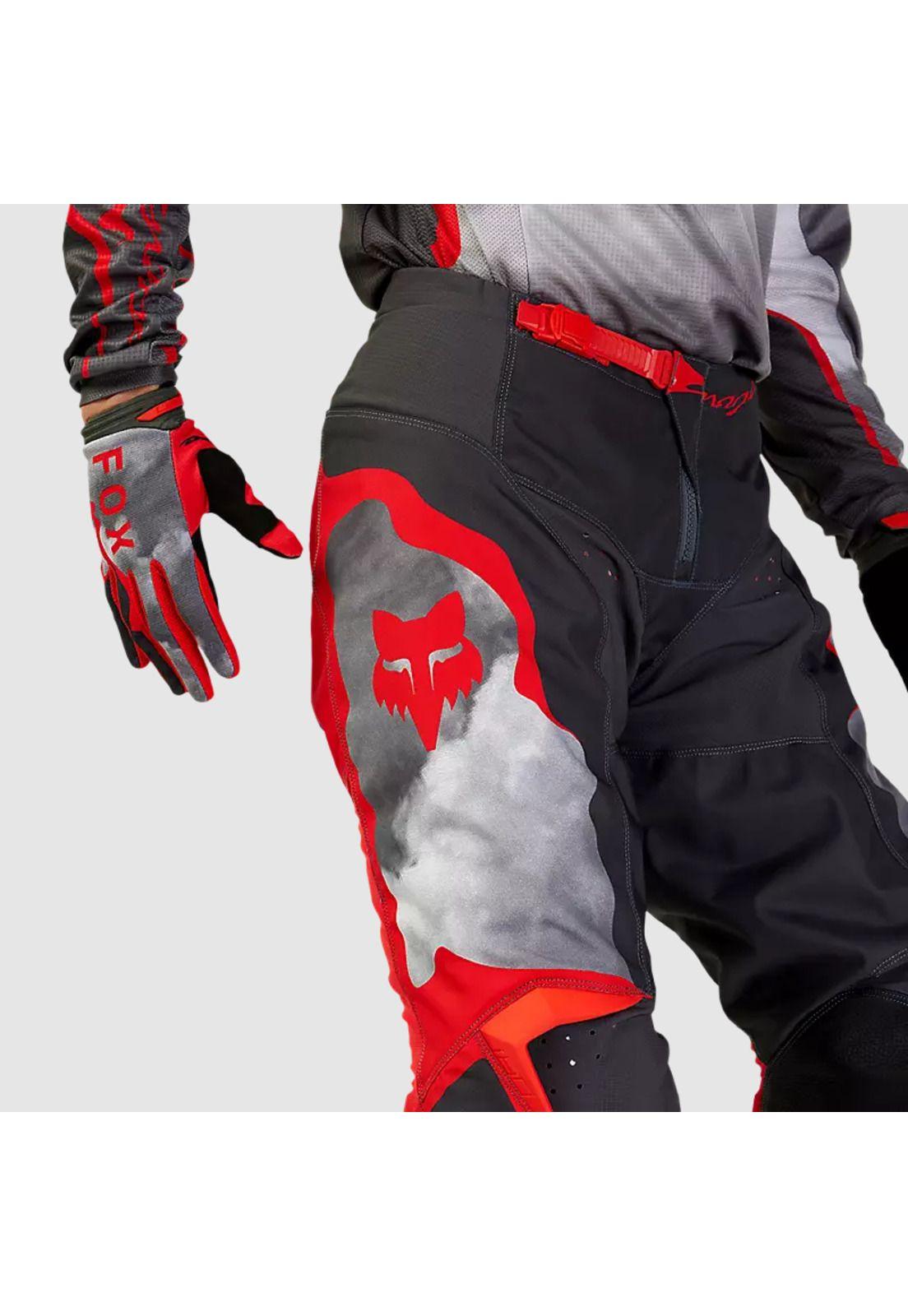Pantalon Moto 180 Atlas Gris/Rojo Fox-4