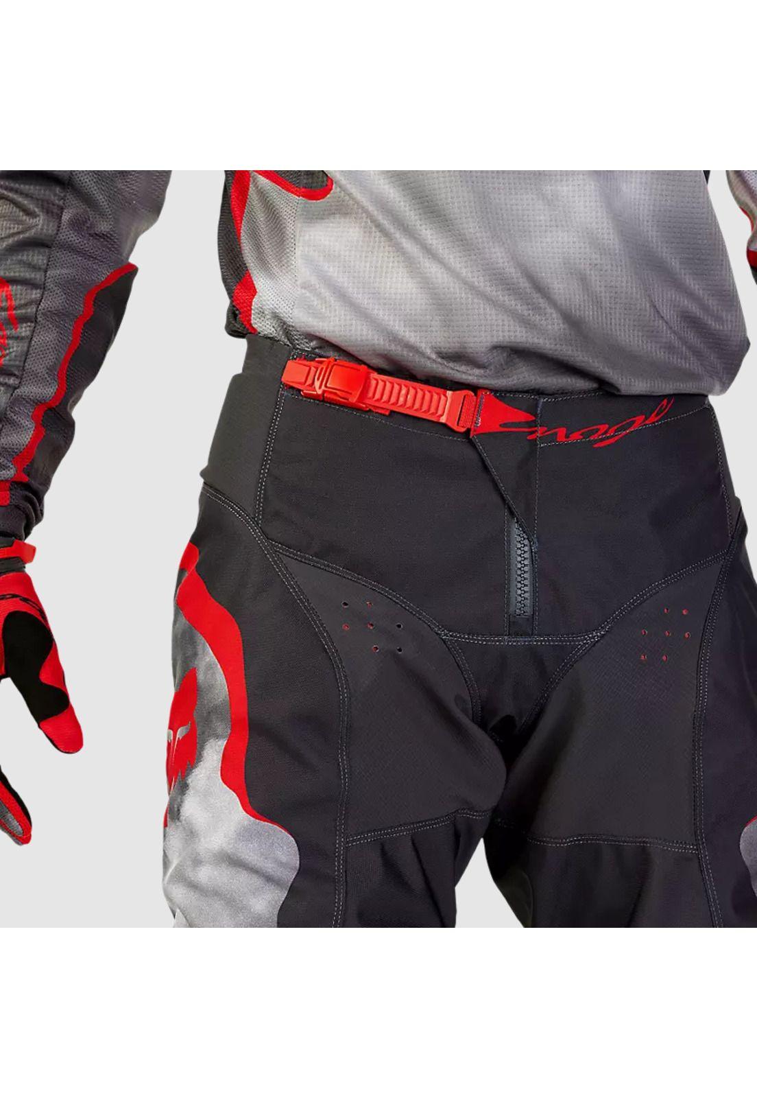 Pantalon Moto 180 Atlas Gris/Rojo Fox-5