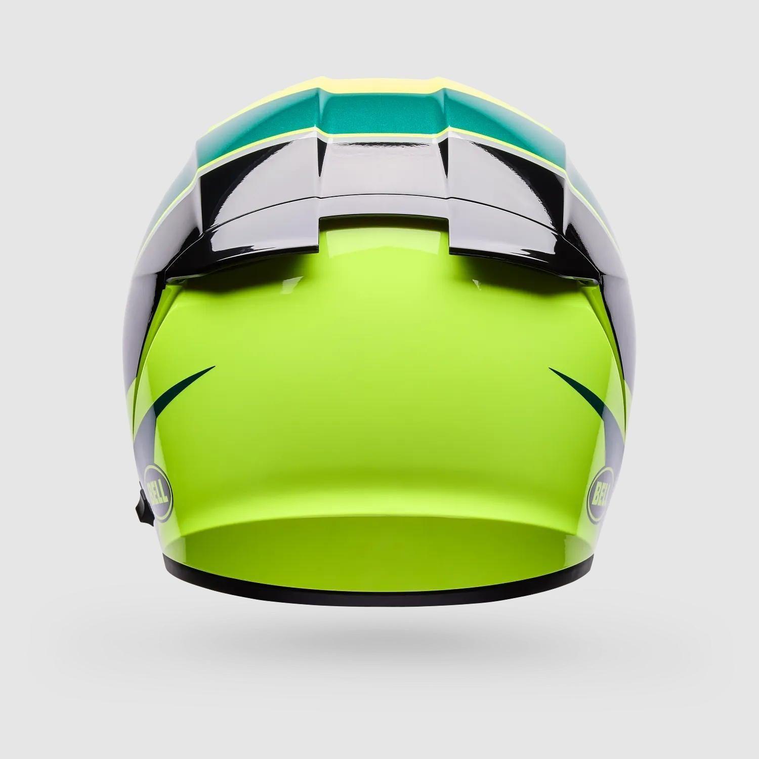 Casco Moto Calle Lithium Flip Amarillo Bell-2