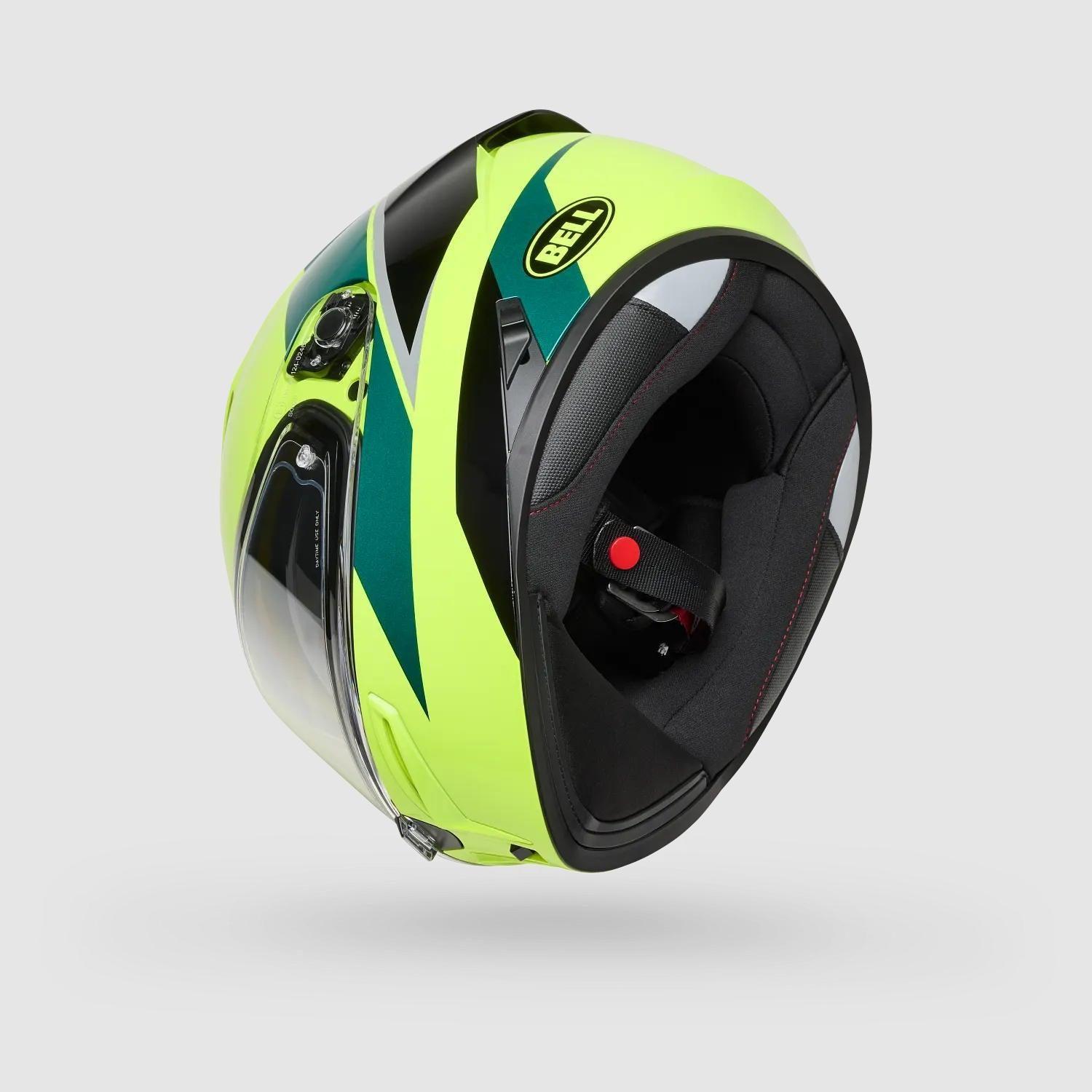 Casco Moto Calle Lithium Flip Amarillo Bell-3