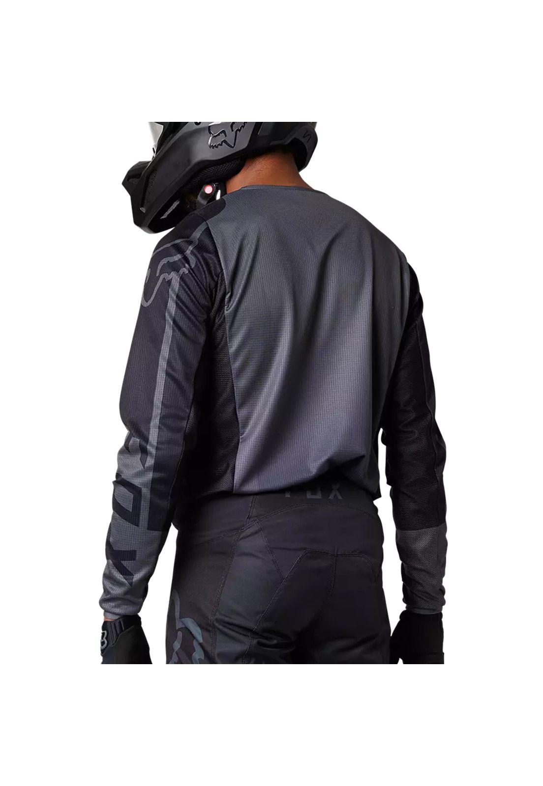 Polera Moto 180 Leed Gris/Negro Fox-2