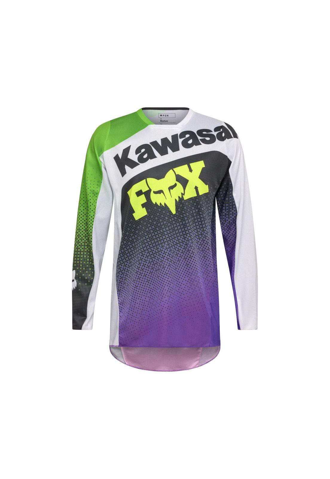Polera Moto Kawasaki 180 Morado Fox-0