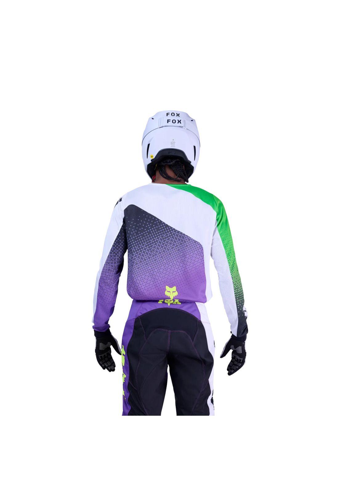 Polera Moto Kawasaki 180 Morado Fox-3
