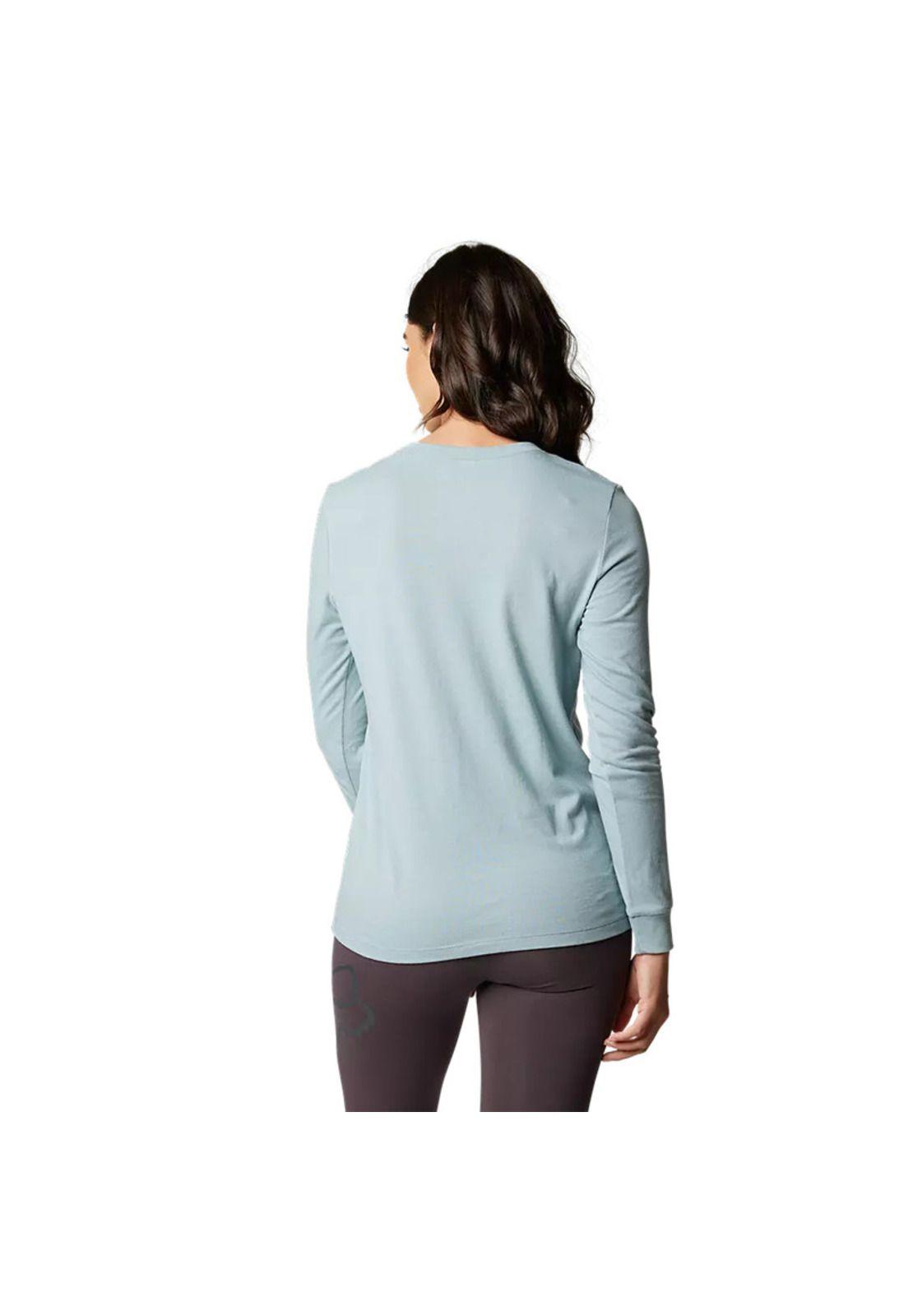 Polera Lifestyle Mujer Manga Larga Full Flex Gris Fox-2