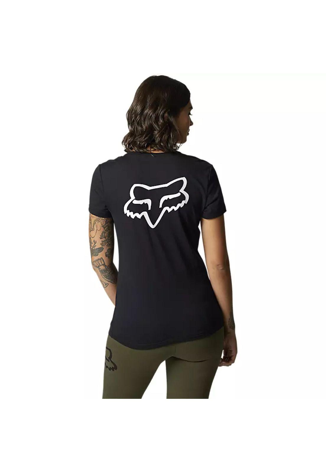 Polera Lifestyle Mujer Apex Negro Fox-1