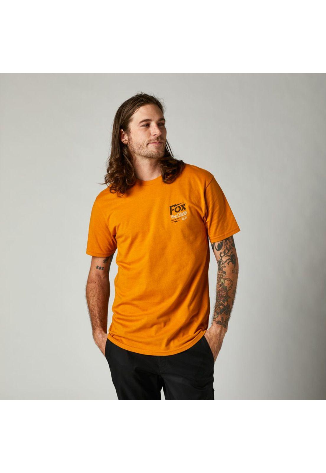 Polera Lifestyle Premium Pushing  Dirt Amarillo Fox-2