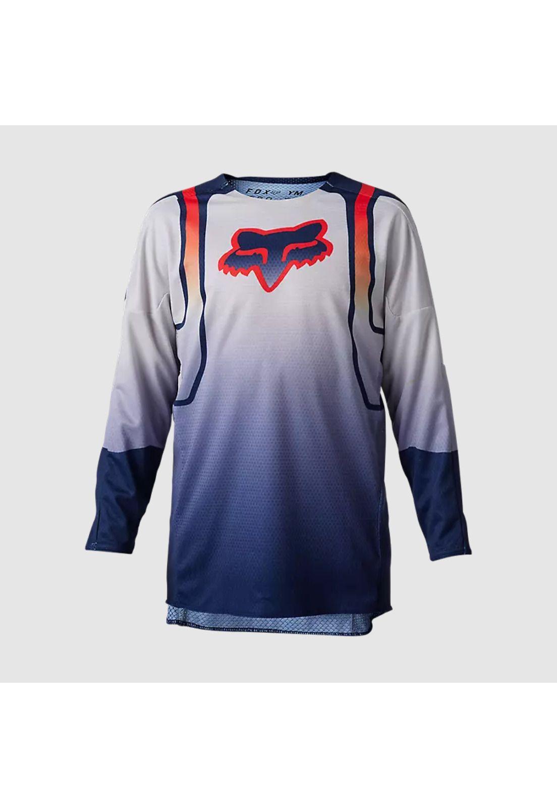 Polera Moto Niño 360 Vizen Azul Fox-0