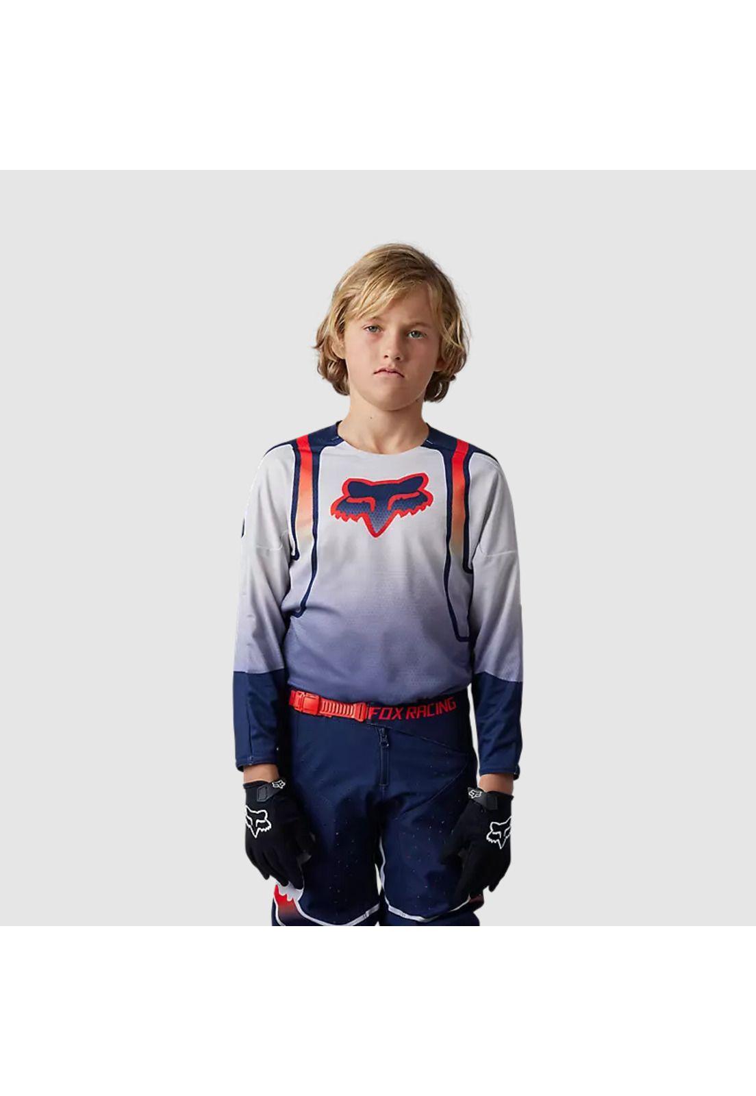 Polera Moto Niño 360 Vizen Azul Fox-1