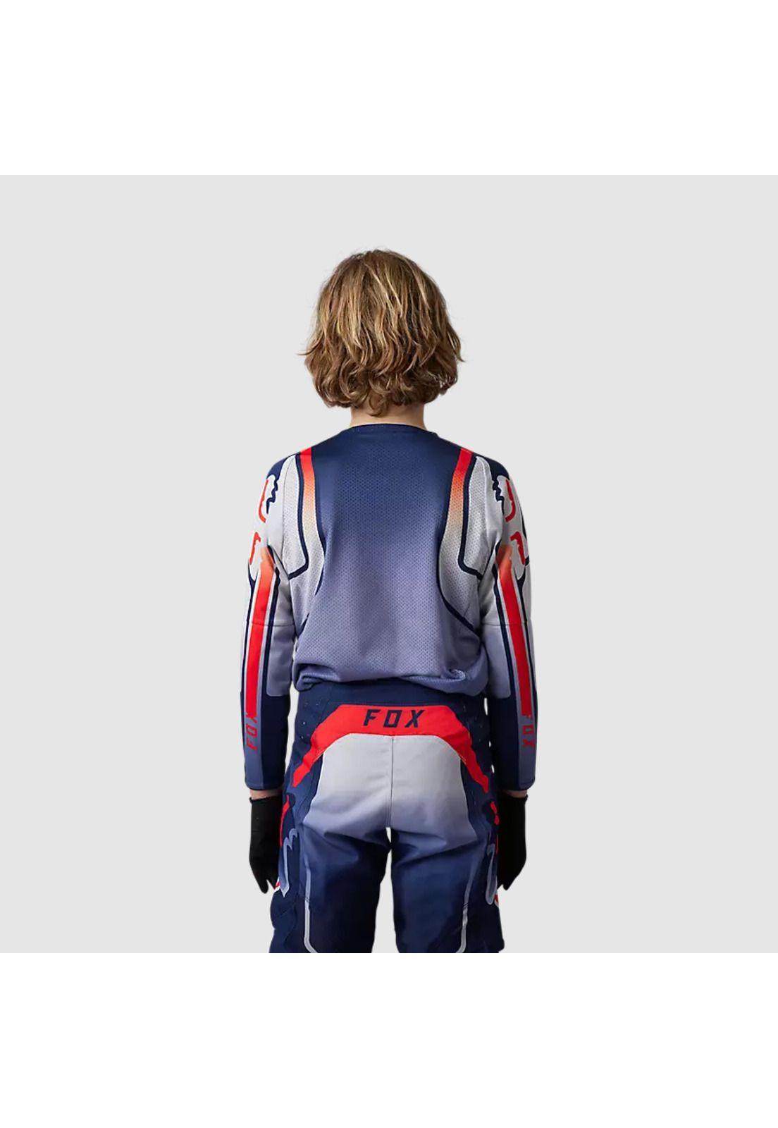 Polera Moto Niño 360 Vizen Azul Fox-2