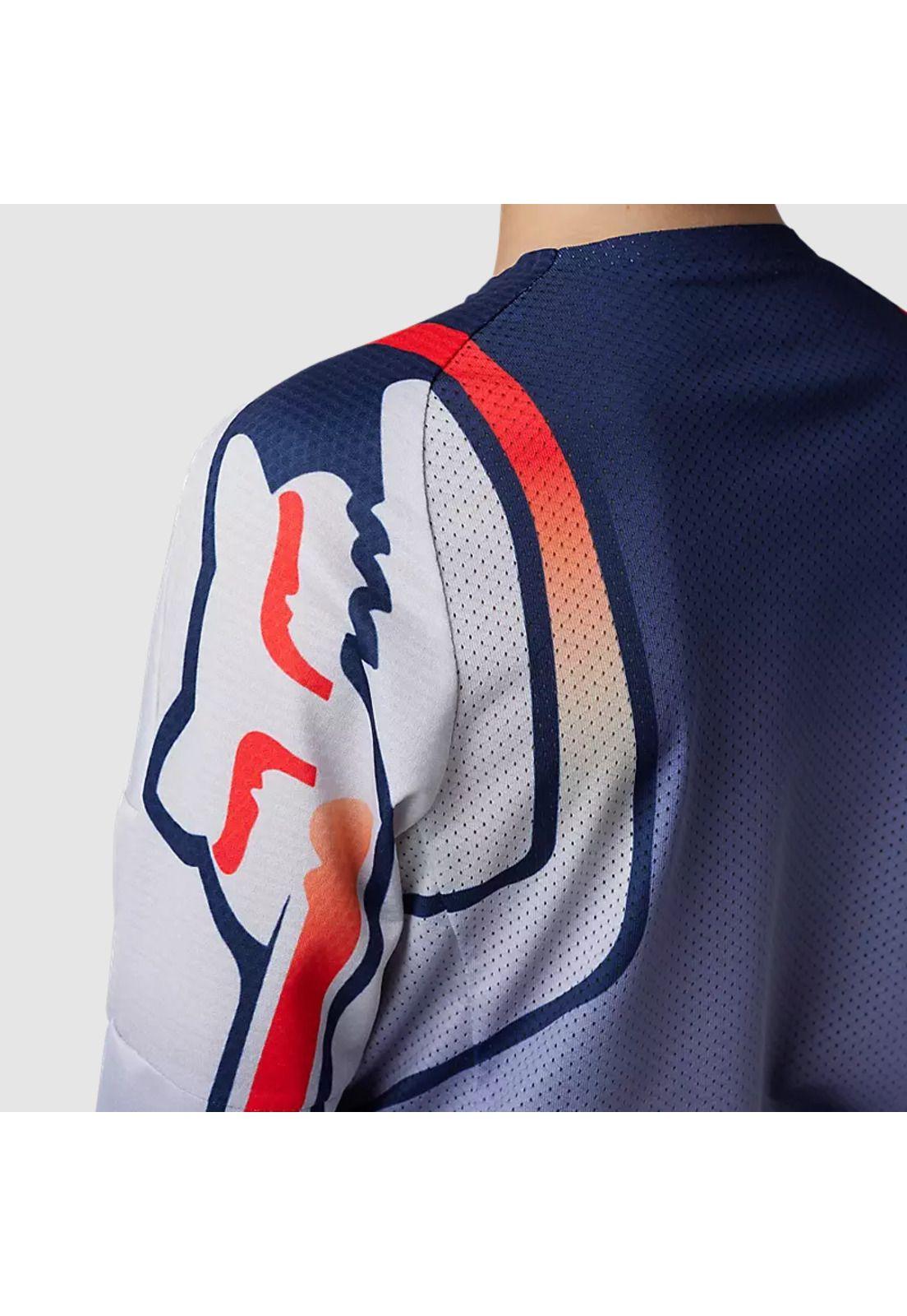 Polera Moto Niño 360 Vizen Azul Fox-3