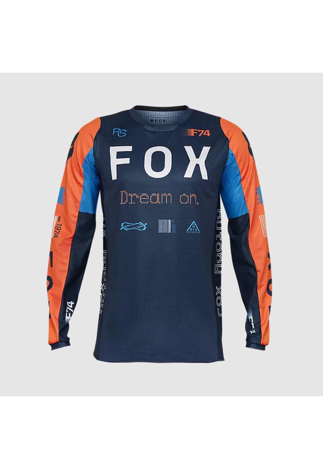 Polera Moto 180 Race Spec Azul Marino Fox-0
