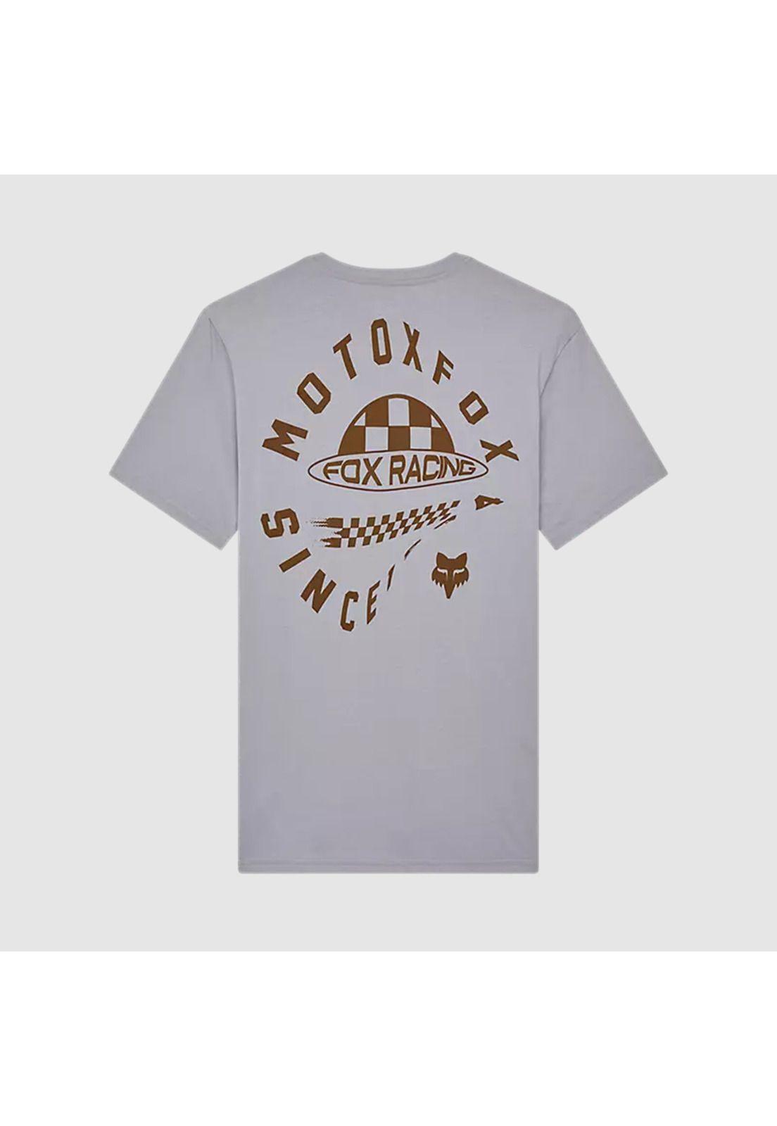 Polera Lifestyle Planet Moto Premium Gris Fox-1