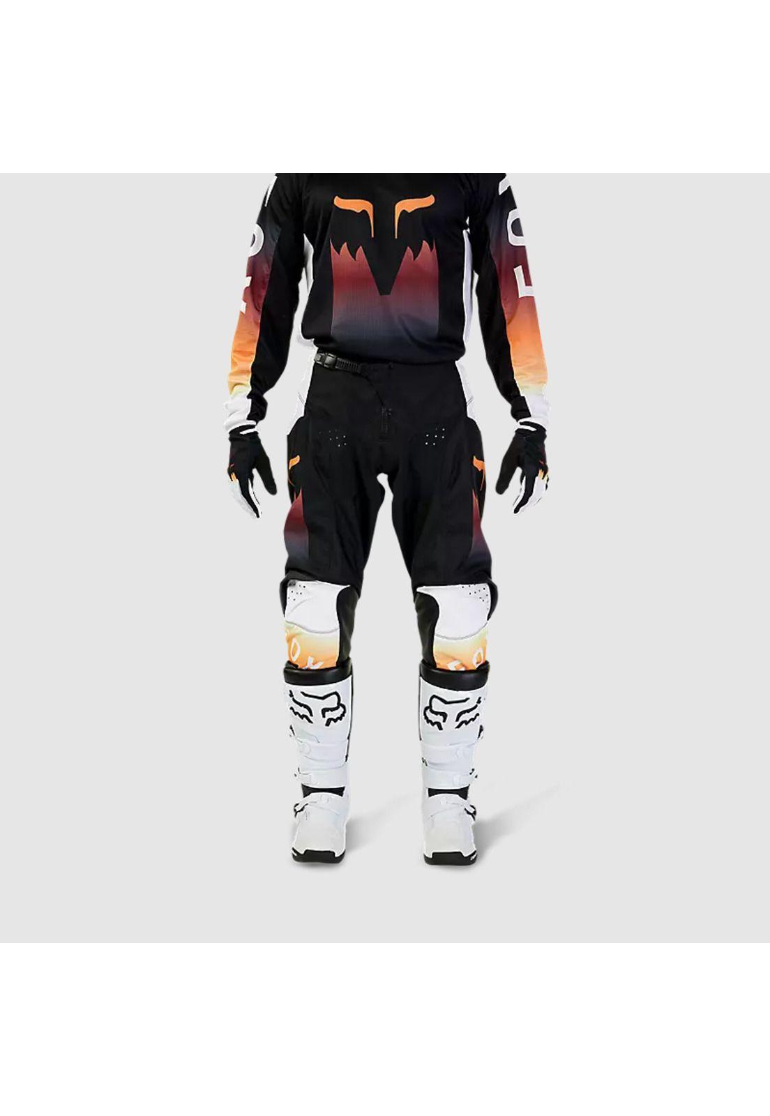 Pantalon Moto 180 Flora Negro Fox-2
