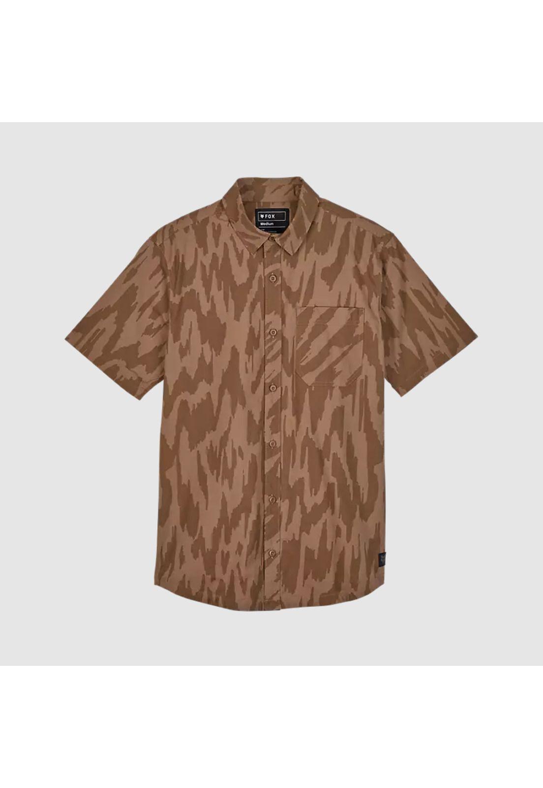 Camisa Lifestyle Swarmer Woven Cafe Fox-2