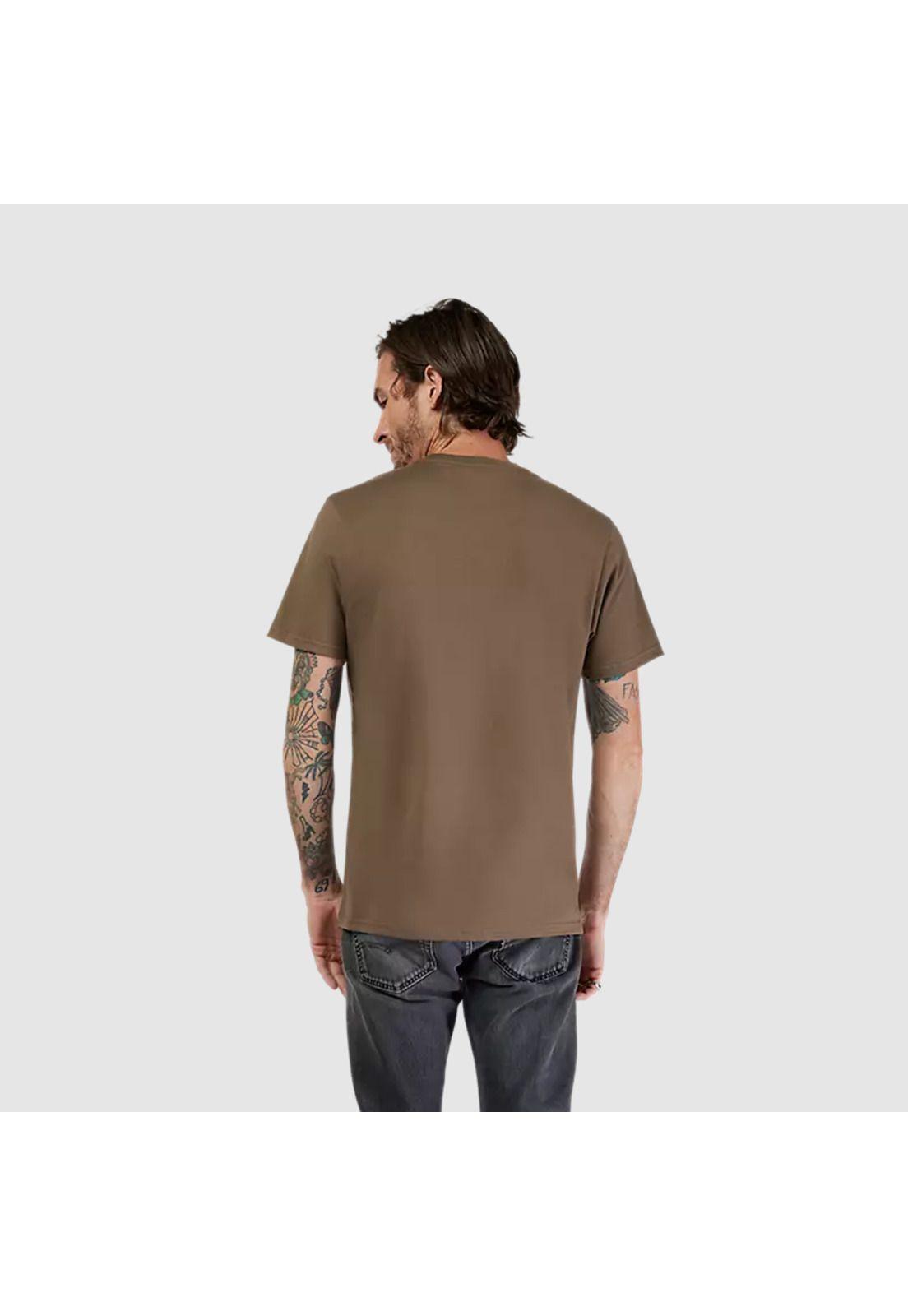 Polera Lifestyle Flag Premium Verde Oscuro Fox-3