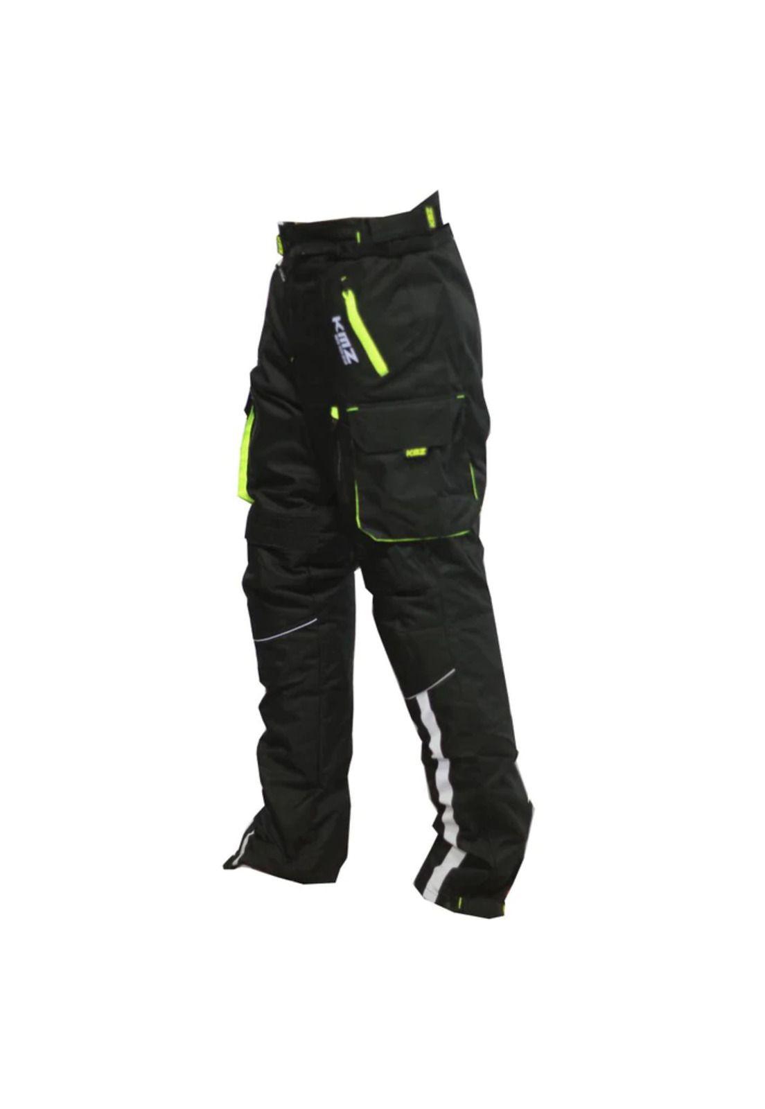 Pantalon Moto Calle Aventura Negro/Neon KMZ-0