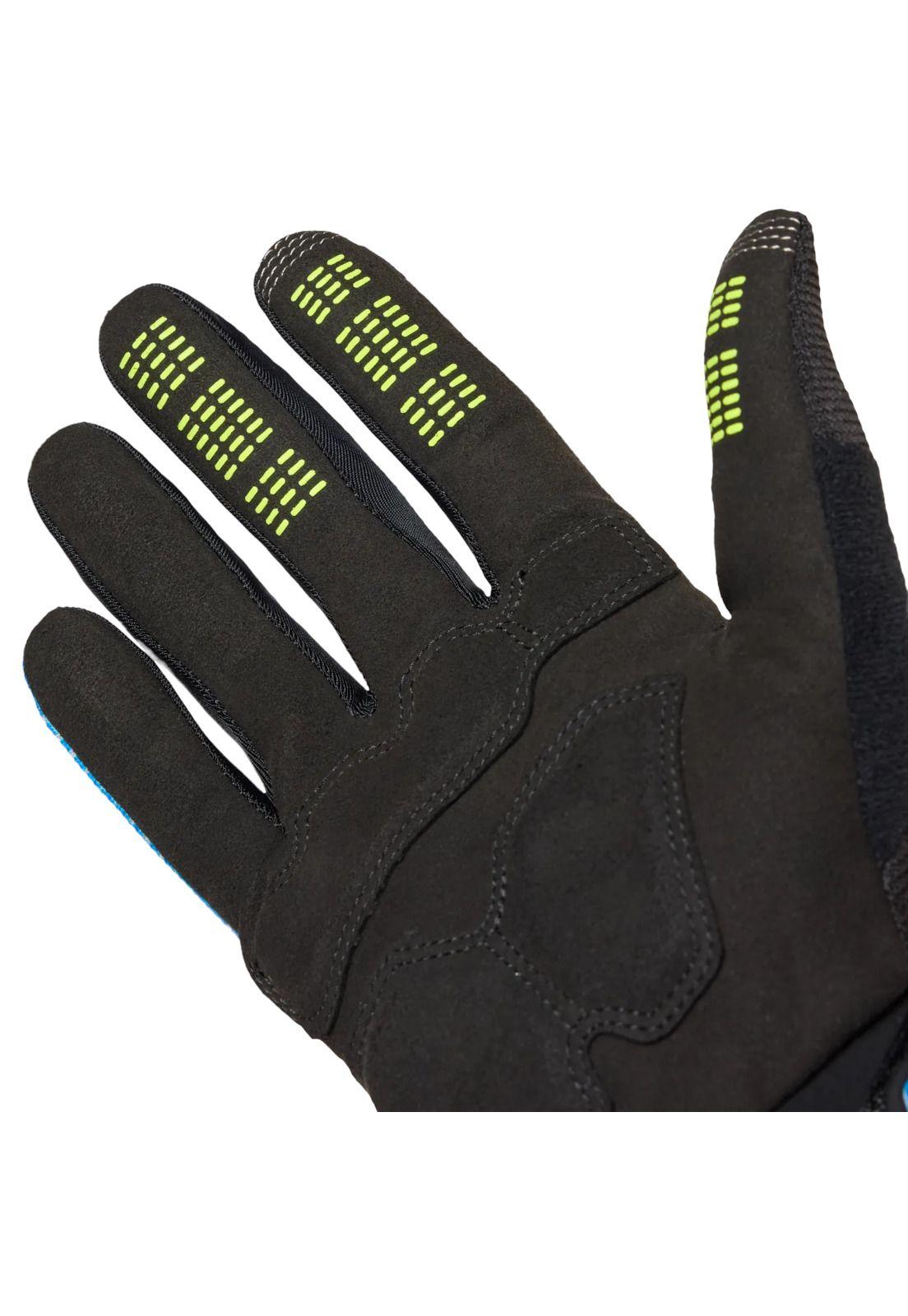 Guantes Bicicleta Ranger Gel Tactile Azul Fox-2