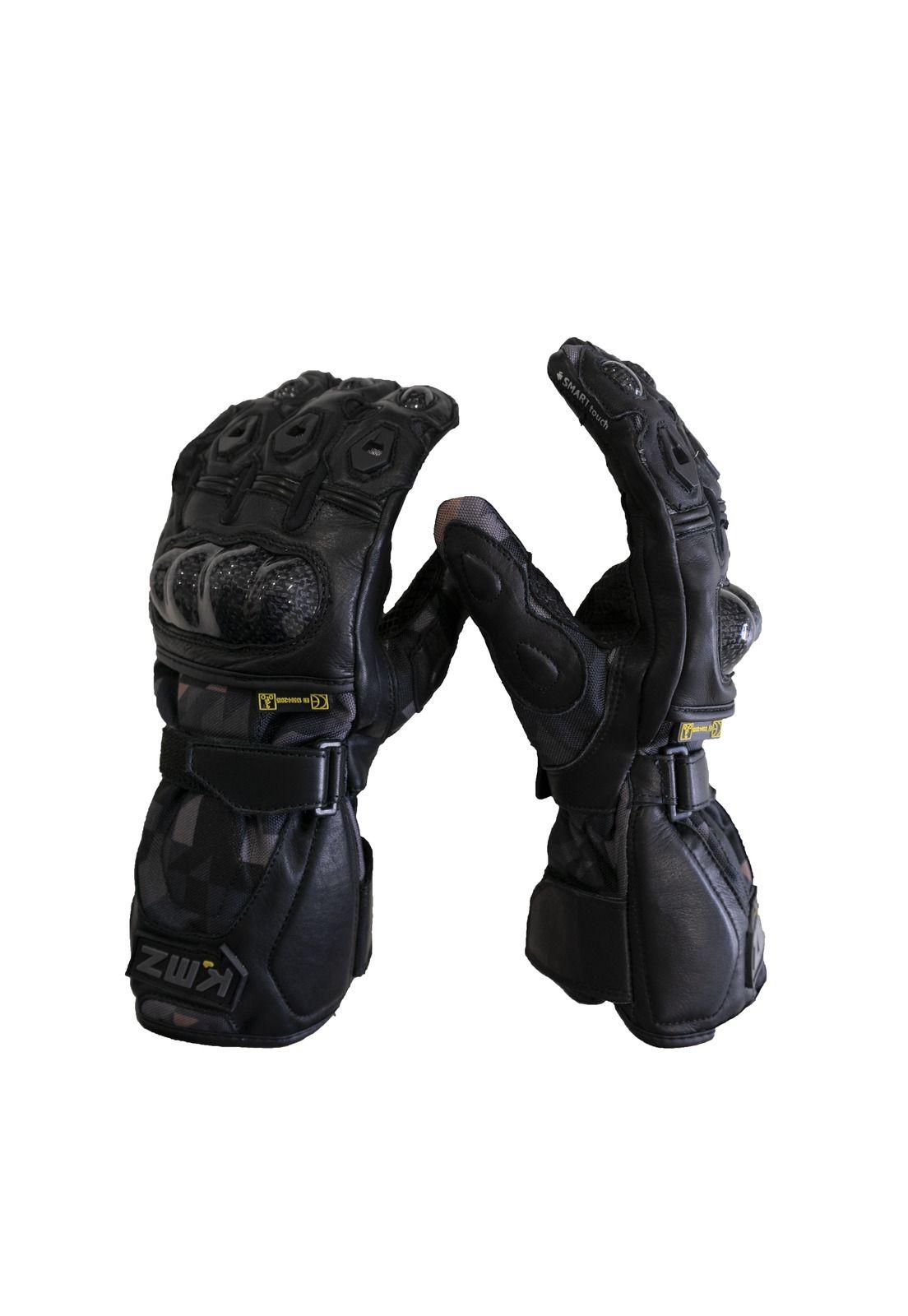 Guantes Moto Calle Oman Negro/Gris Camo KMZ-0