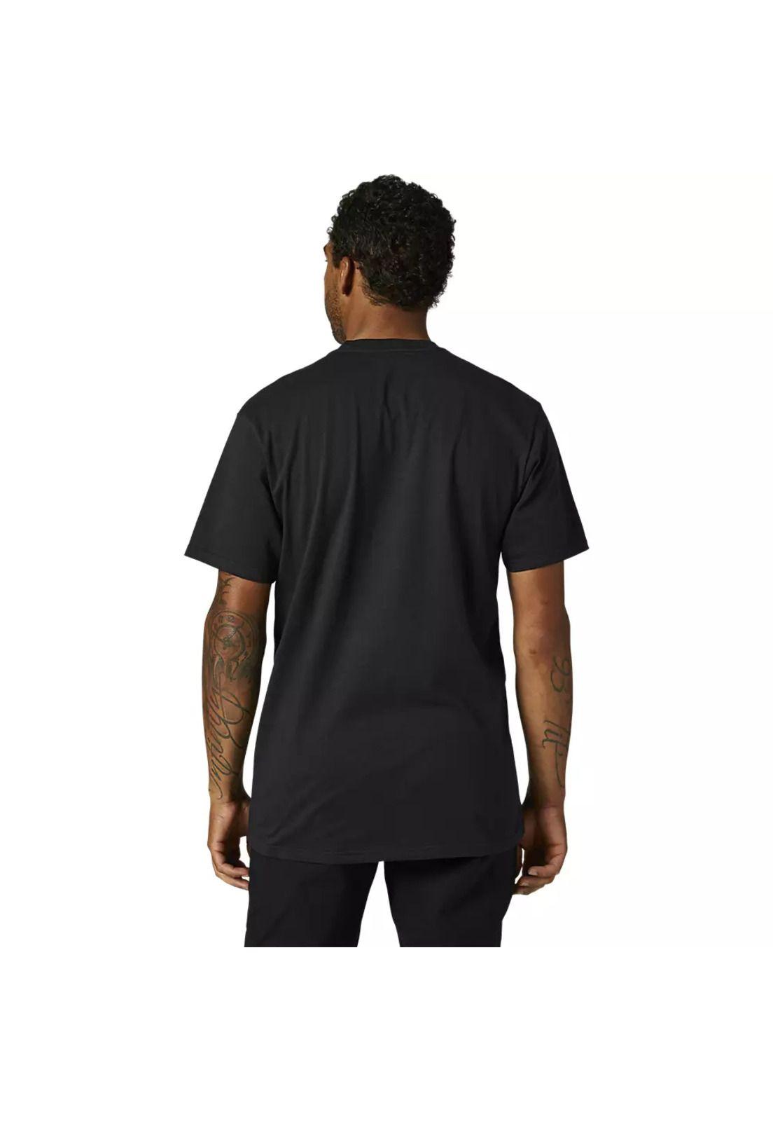 Polera Lifestyle Legacy Head Negro/Blanco Fox-2
