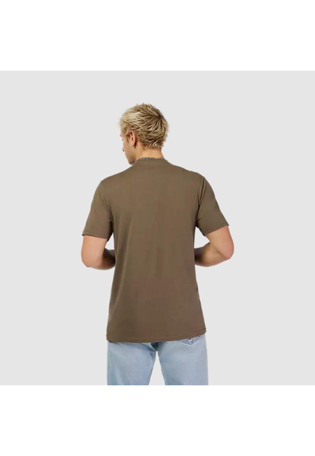Polera Lifestyle Emblem Premium Verde Oscuro Fox-3