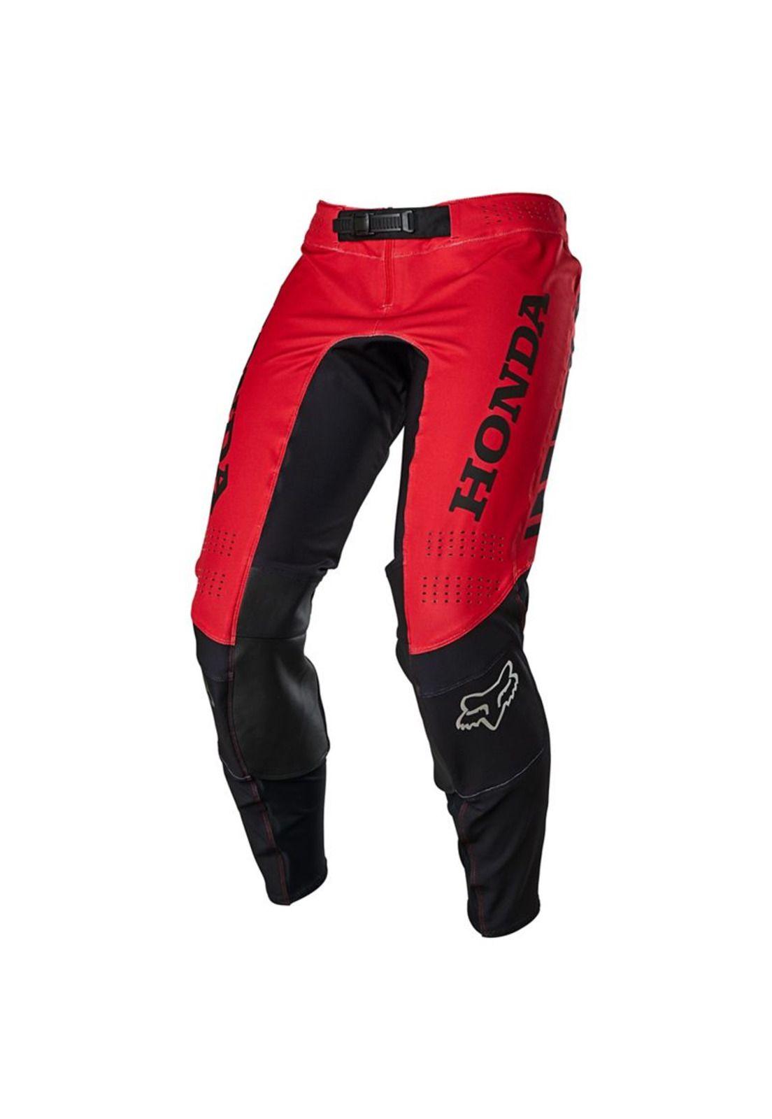 Pantalon Moto Flexair Honda Rojo Fox-0