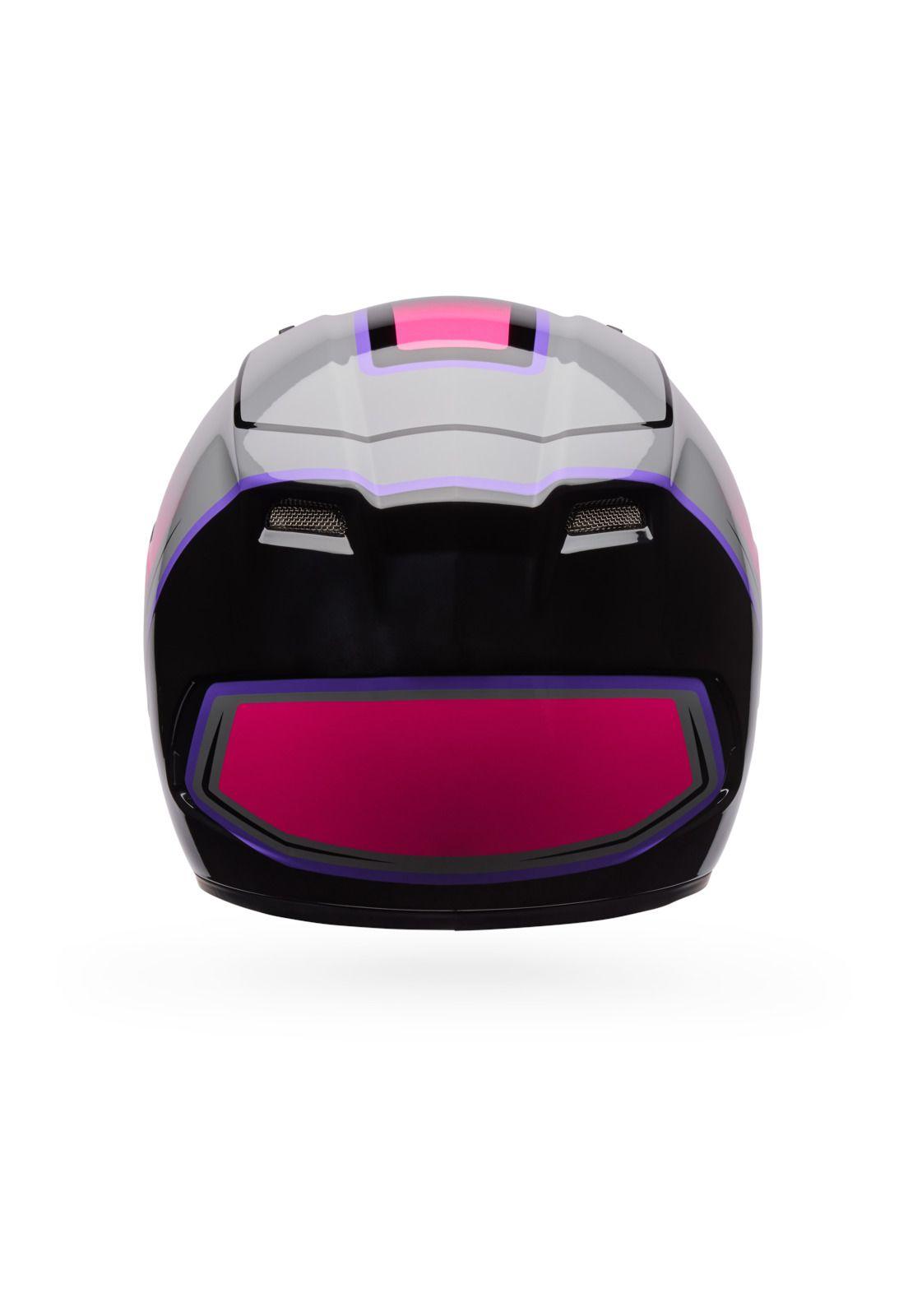 Casco Moto Calle Qualifier Grid Gris/Rosado Bell-2