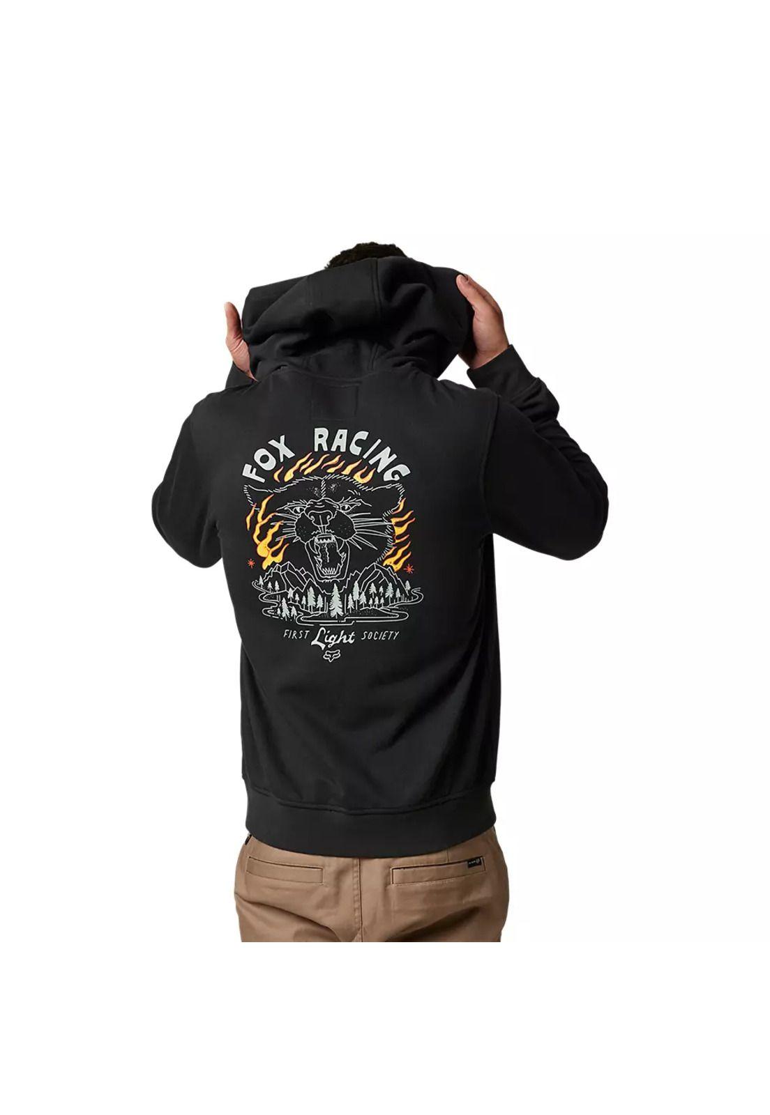 Poleron Lifestyle Parkerboss Pullover Negro Fox-2