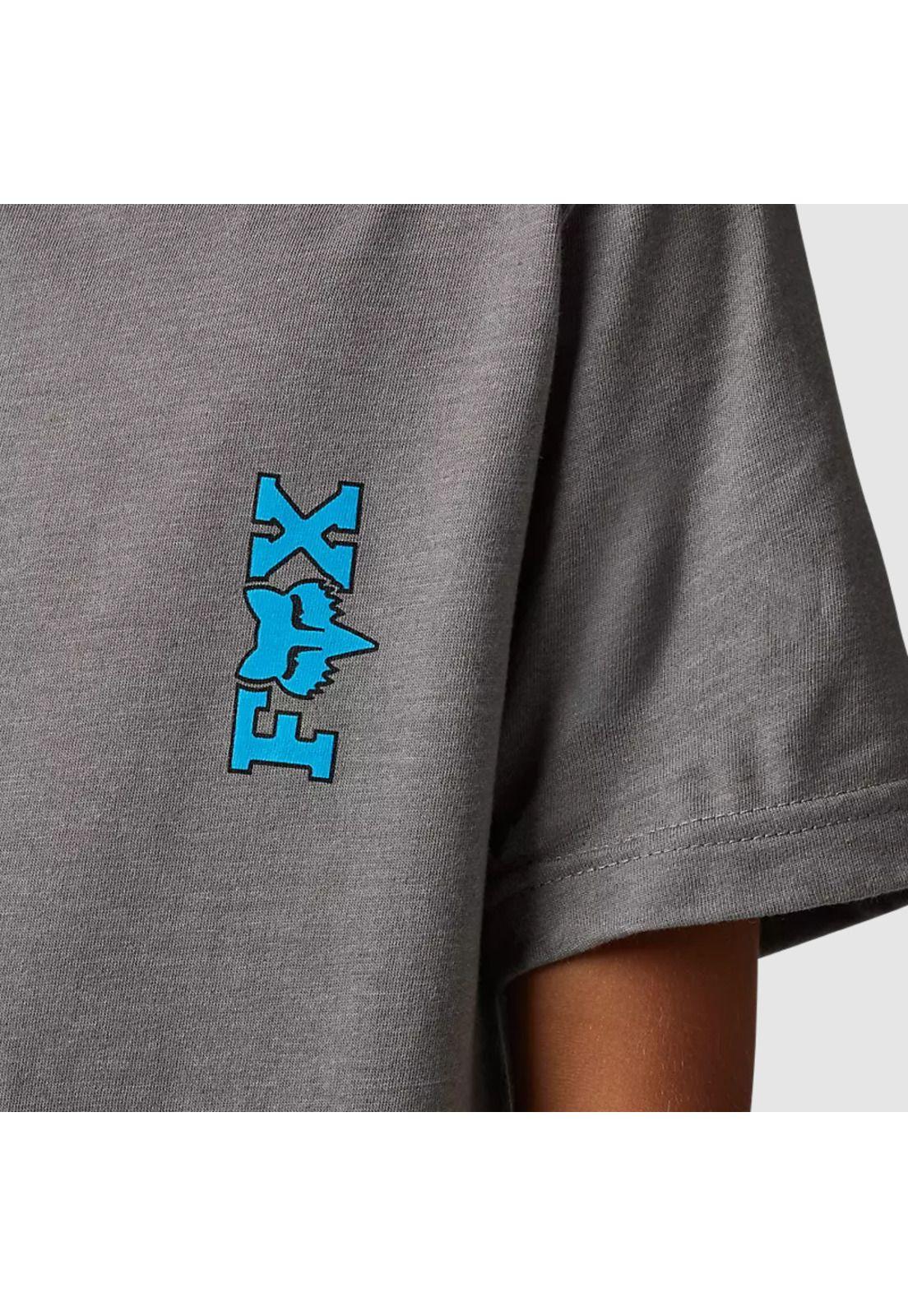 Polera Lifestyle Niño Barb Wire Gris Fox-3