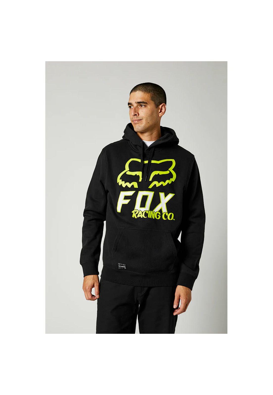 Poleron Lifestyle Pullover Fleece Negro Fox-0