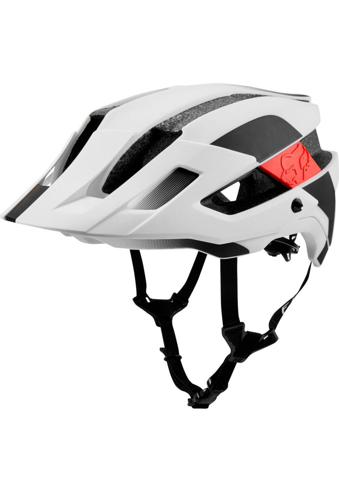 Casco Bicicleta Flux Mips Conduit Blanco Rojo Fox-0
