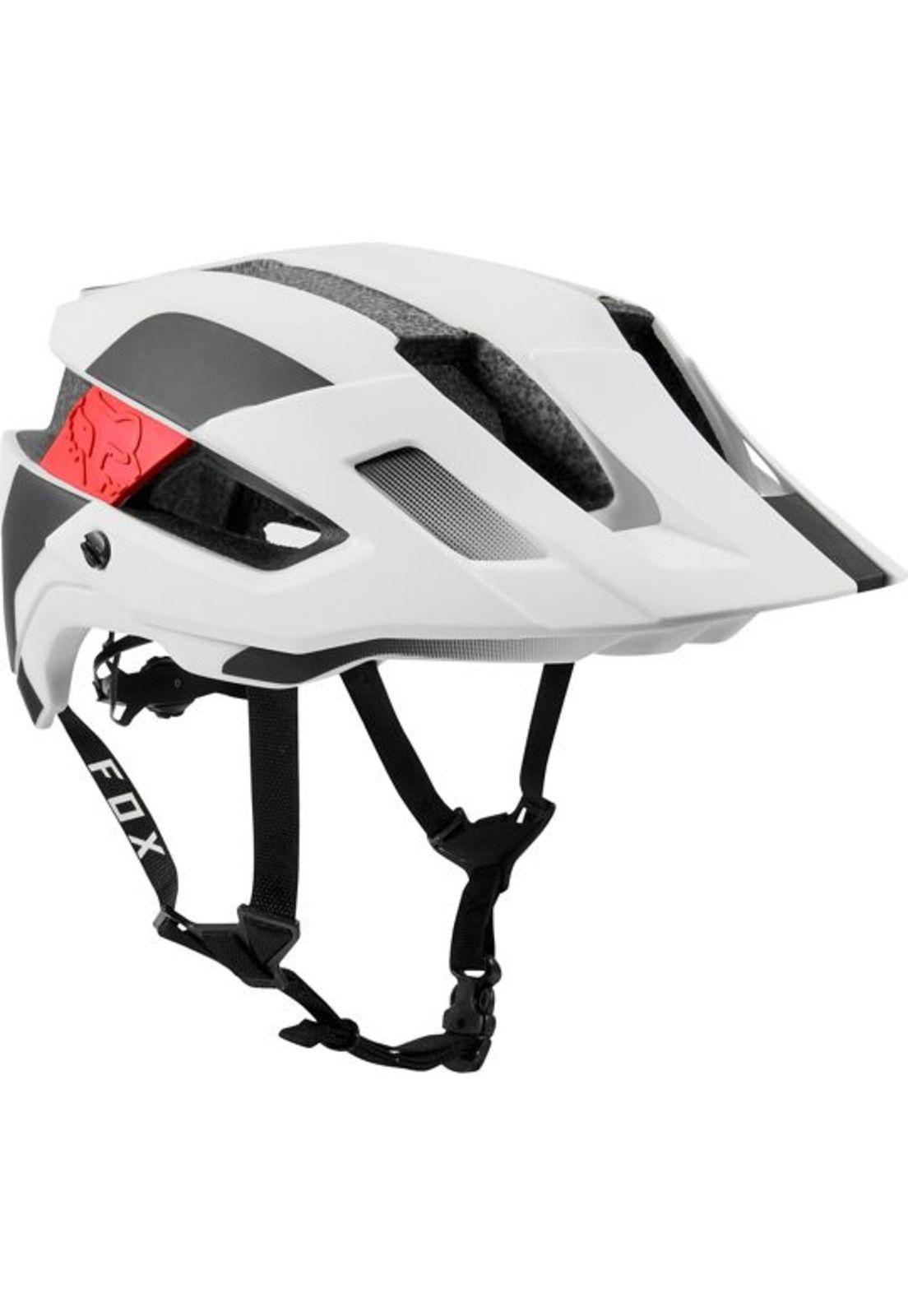 Casco Bicicleta Flux Mips Conduit Blanco Rojo Fox-1