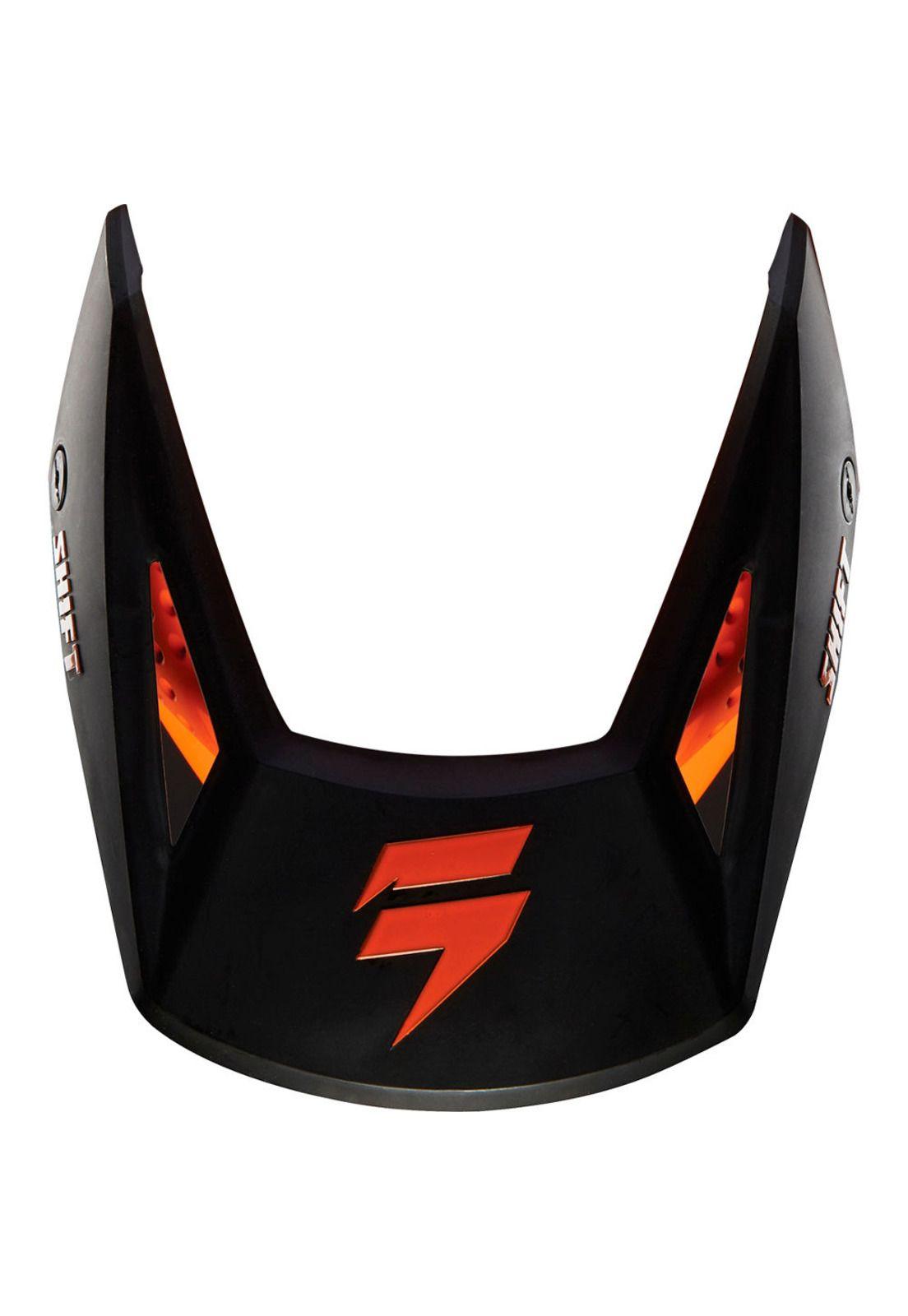 Visera Moto  White Naranjo Shift-0