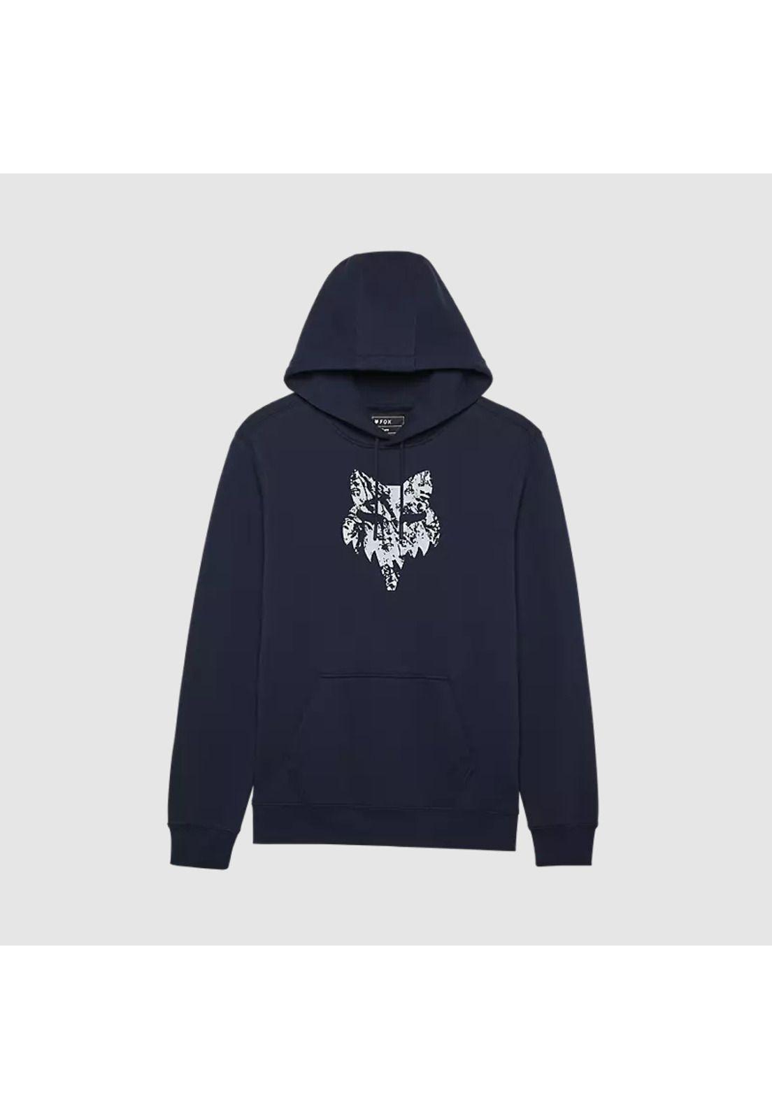 Poleron Lifestyle Canguro The World Azul Marino Fox-0