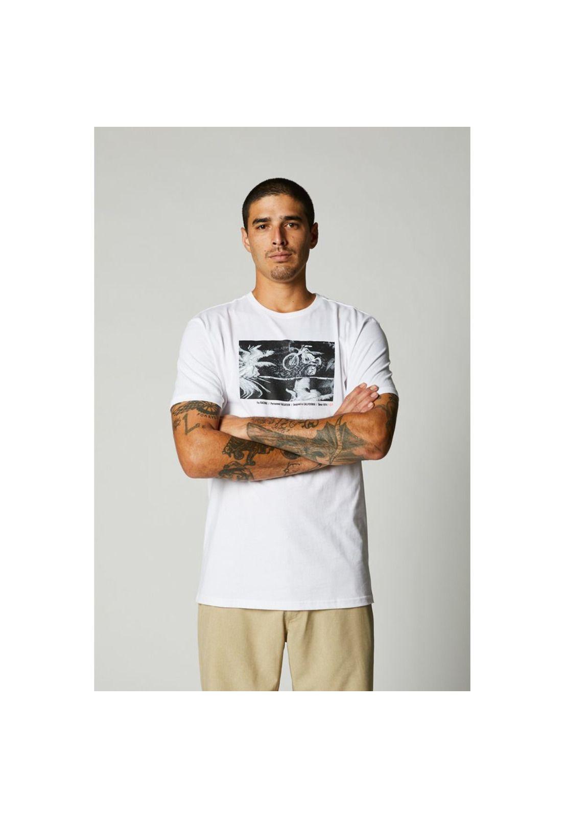 Polera Lifestyle Bad Trip SS Premium Tee Blanco Fox-0