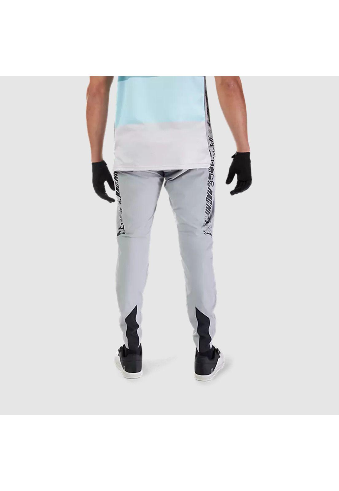Pantalon Bicicleta Ranger Grid Gris Fox-3