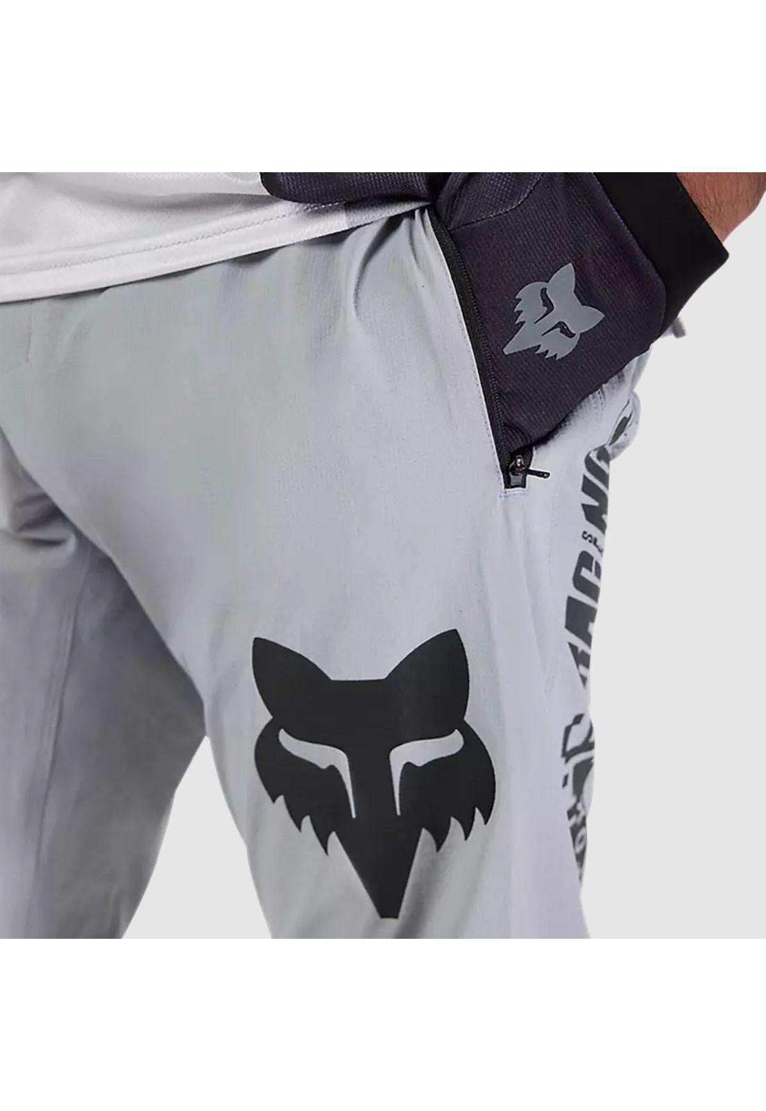 Pantalon Bicicleta Ranger Grid Gris Fox-4