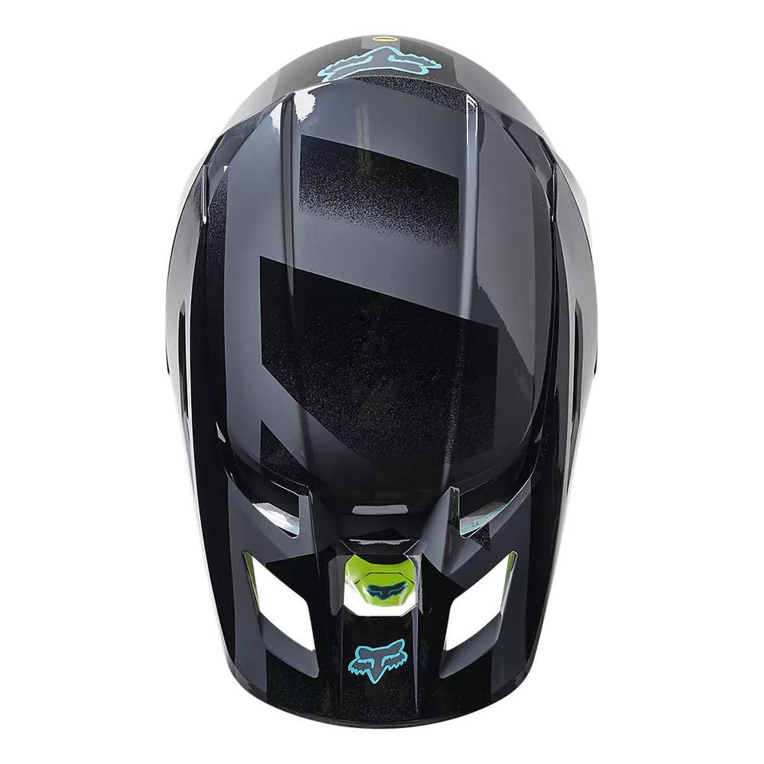 Casco Moto V2 RKANE Gris/Amarillo Fox-2