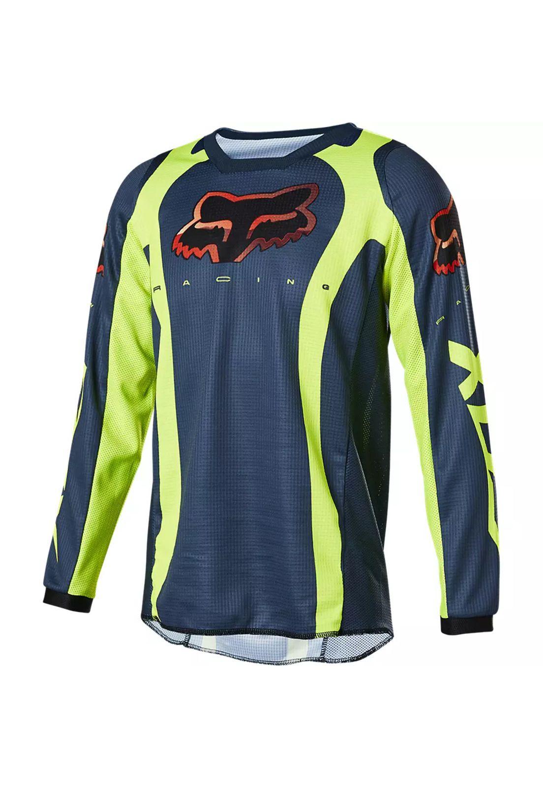 Polera Moto Niño 180 Venz Azul Fox-1