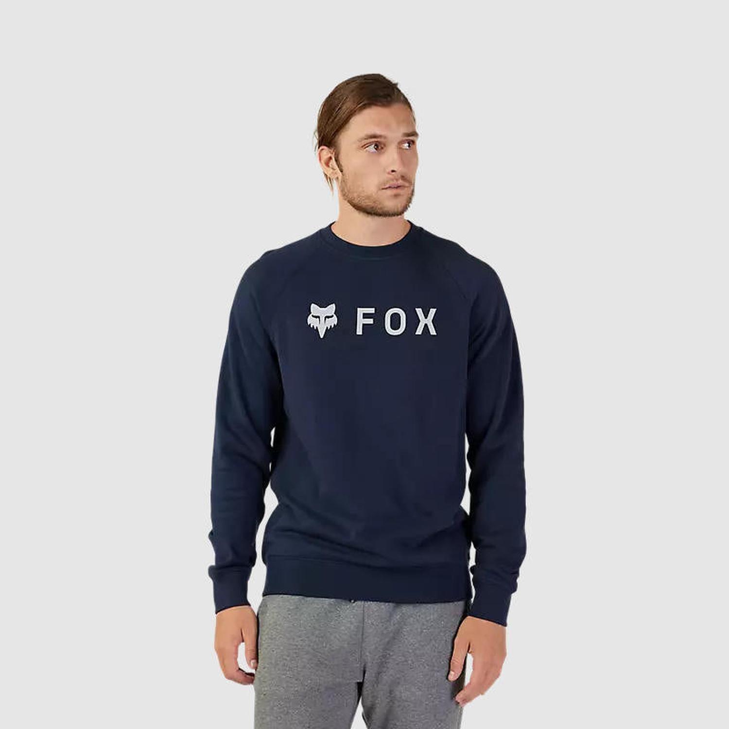 Poleron Lifestyle Sin Capucha Absolute Crew Azul Marino Fox-2