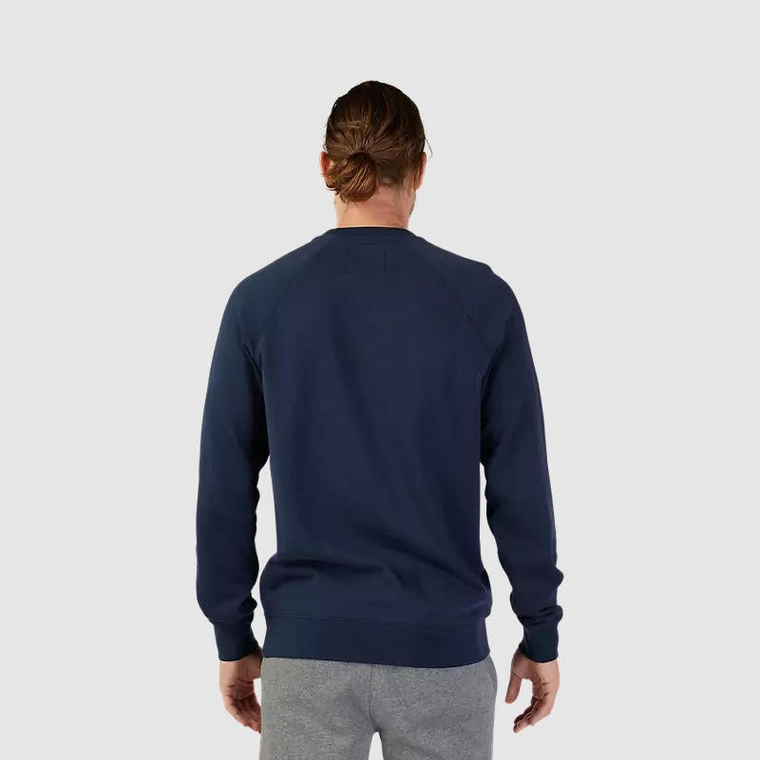 Poleron Lifestyle Sin Capucha Absolute Crew Azul Marino Fox-3